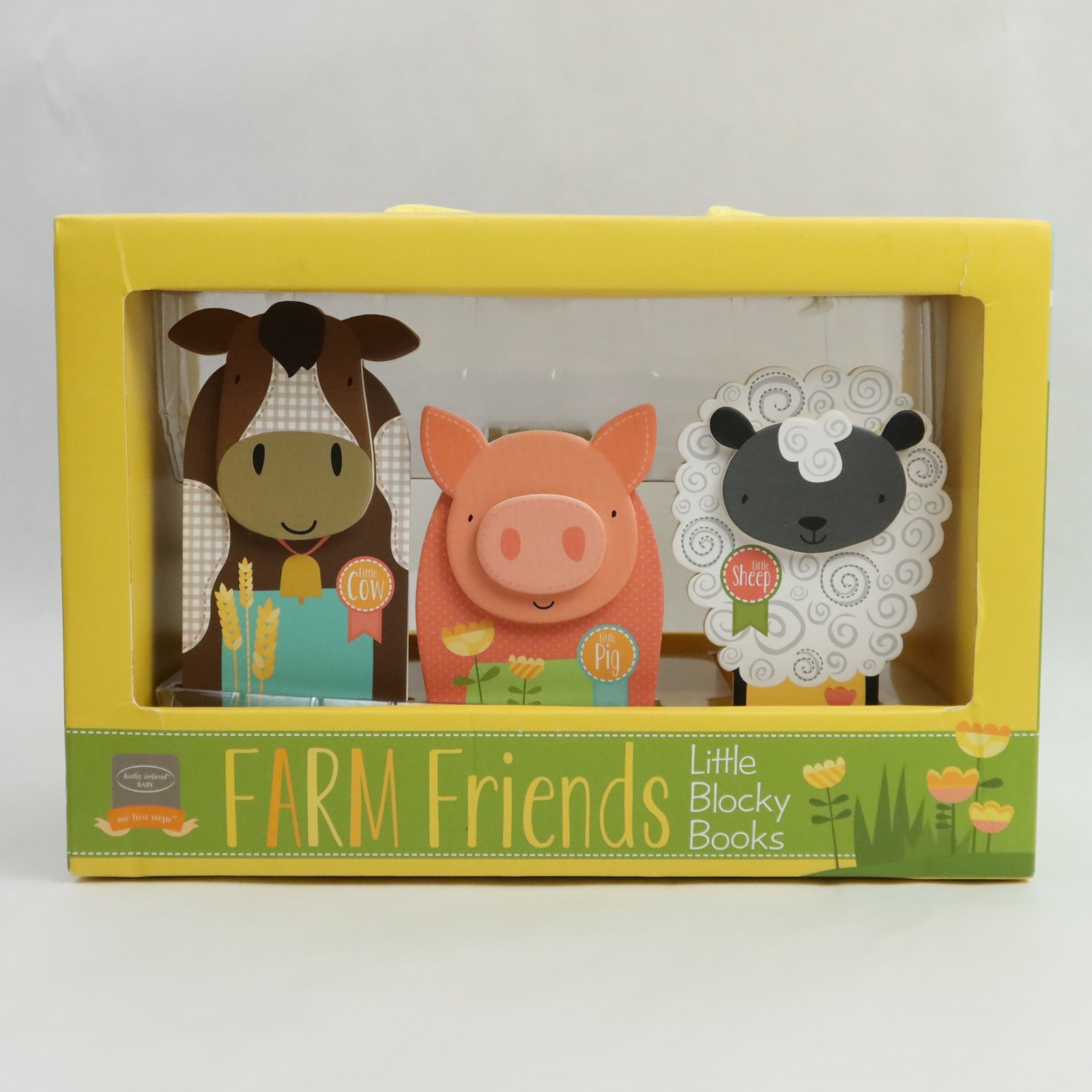 Bendon Farm Friends Little Blocky Books Set Cow Pig Sheep Baby Board Books Kids