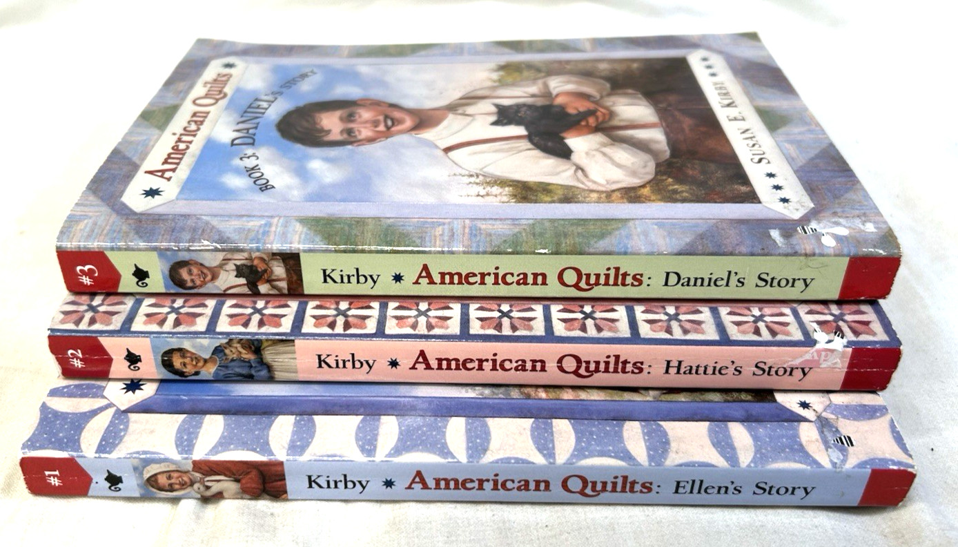 American quilts Book series by Susan E Kirby #1/2/3 PB Ellen Hattie Daniel