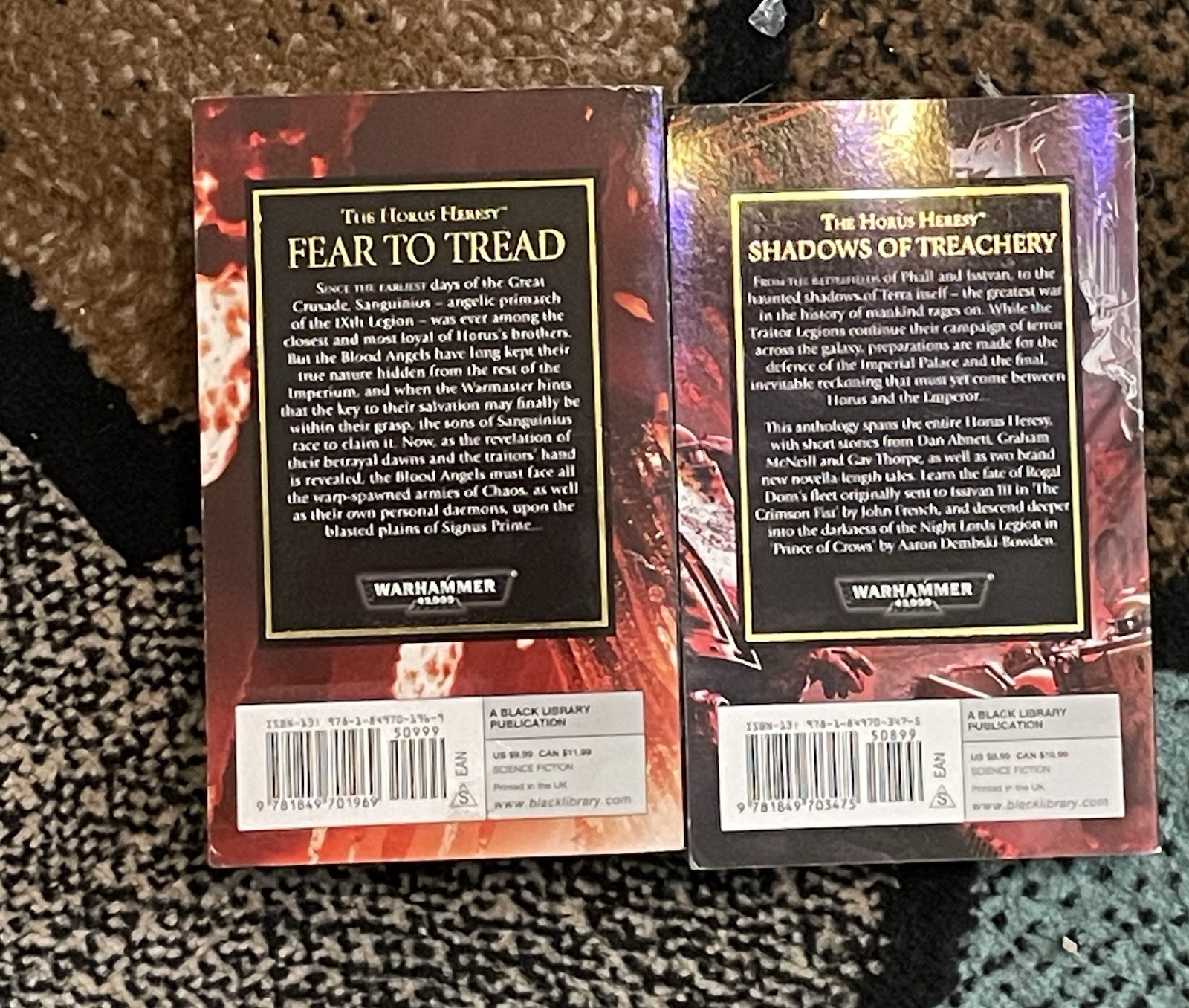 Horus Heresy, Warhammer 40K, Black Library. Feat To Tread, Shadows Of Treachery.