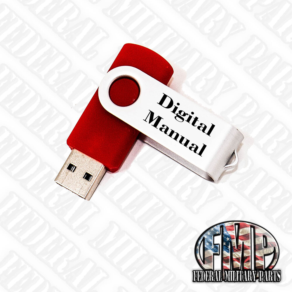 USB FLASH DRIVE US ARMY Jeep M151 Series 3810 Page Operator Repair Parts Manual