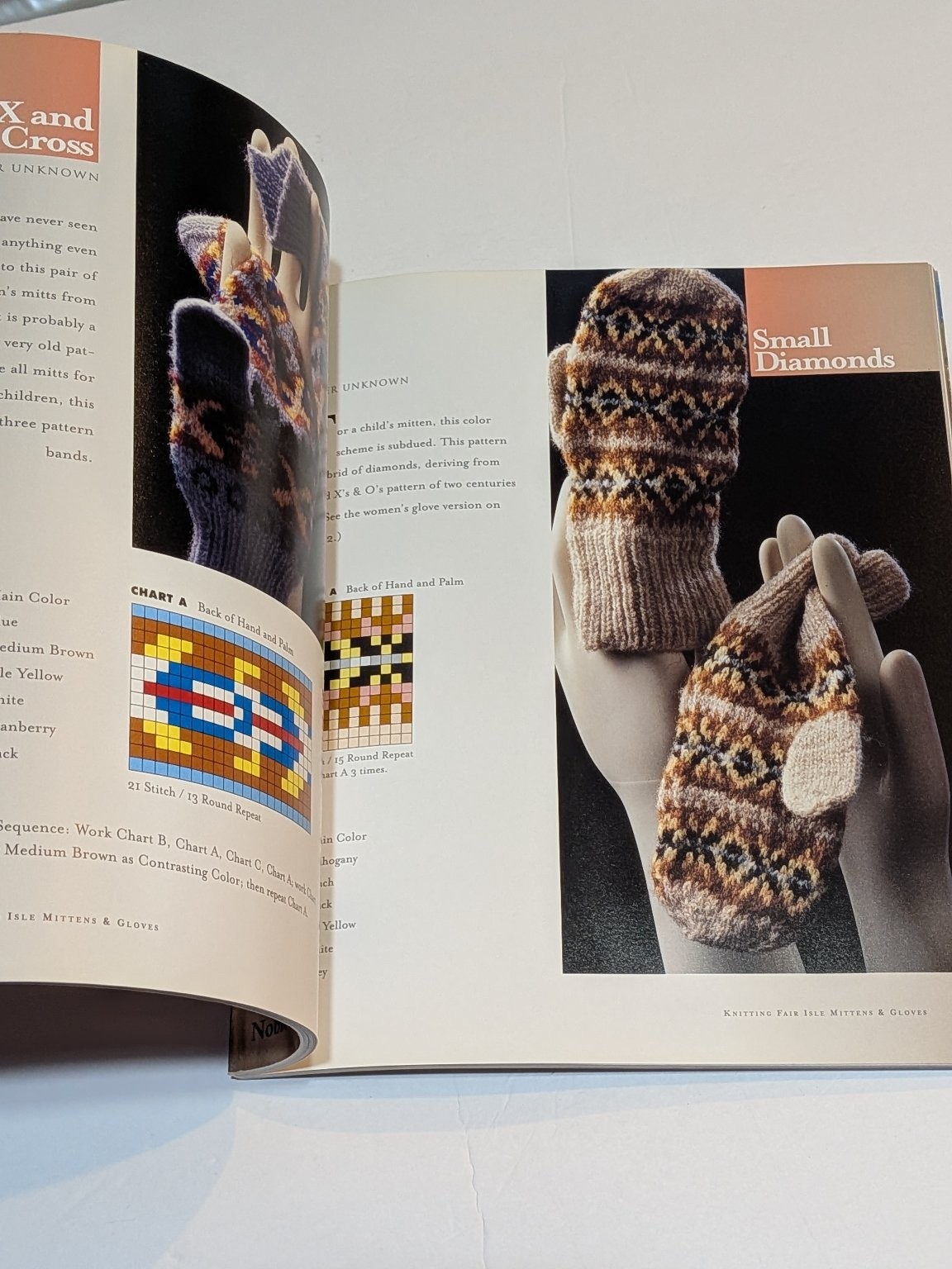 Knitting Fair Isle Mittens & Gloves Carol Rasmussen Noble Lark Books 2002 Crafts