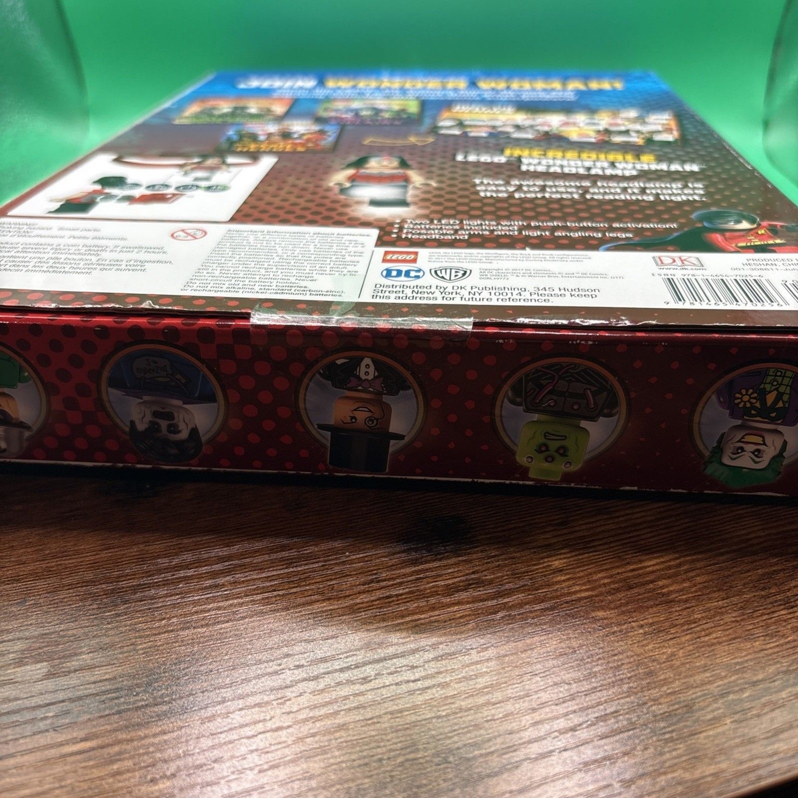 Lego DC Comics Super Heroes Wonder Woman Headlamp & 3 Book Gift Set Brand New