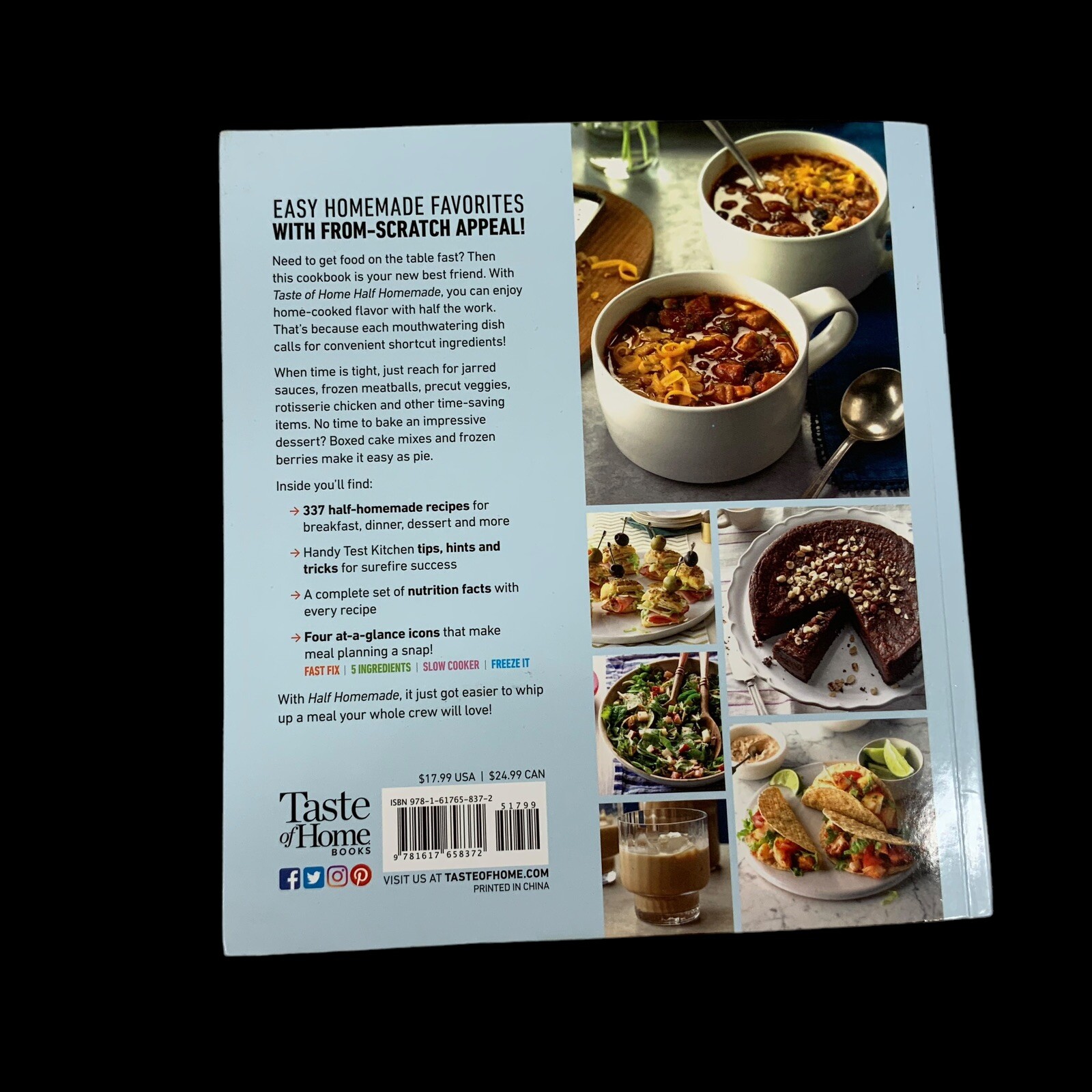 Taste Of Home Half Homemade Cookbook