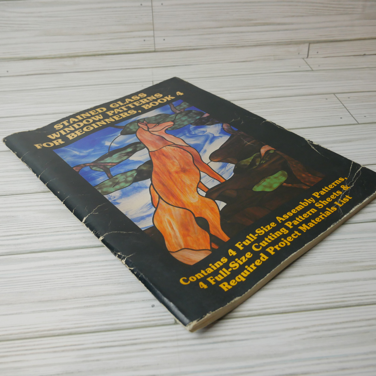 Stained Glass Window Patterns For Beginners Book #4 Hidden House Publications