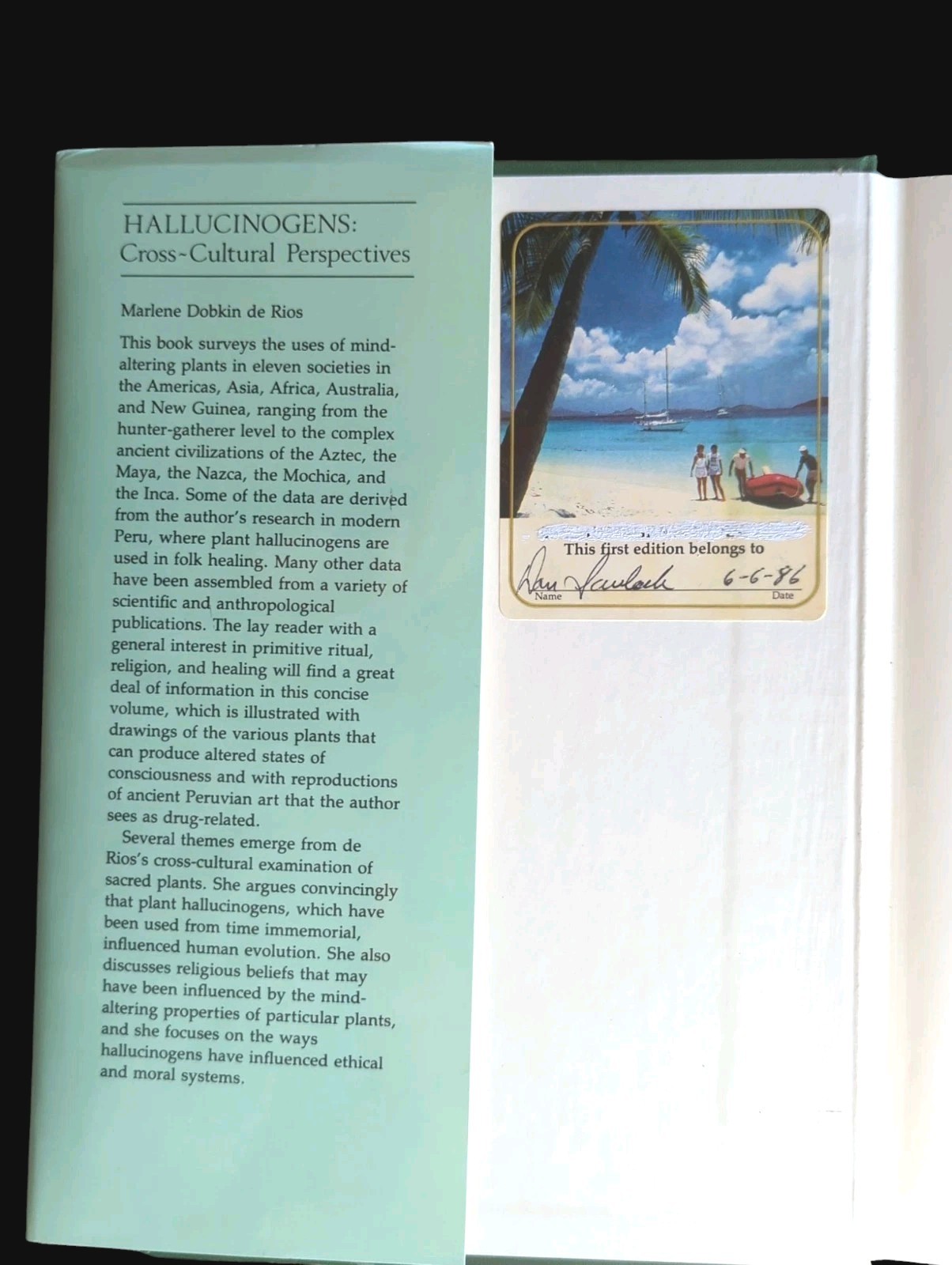 Hallucinogens: Cross-Cultural Perspectives by Marlene D. De Rios Hardcover