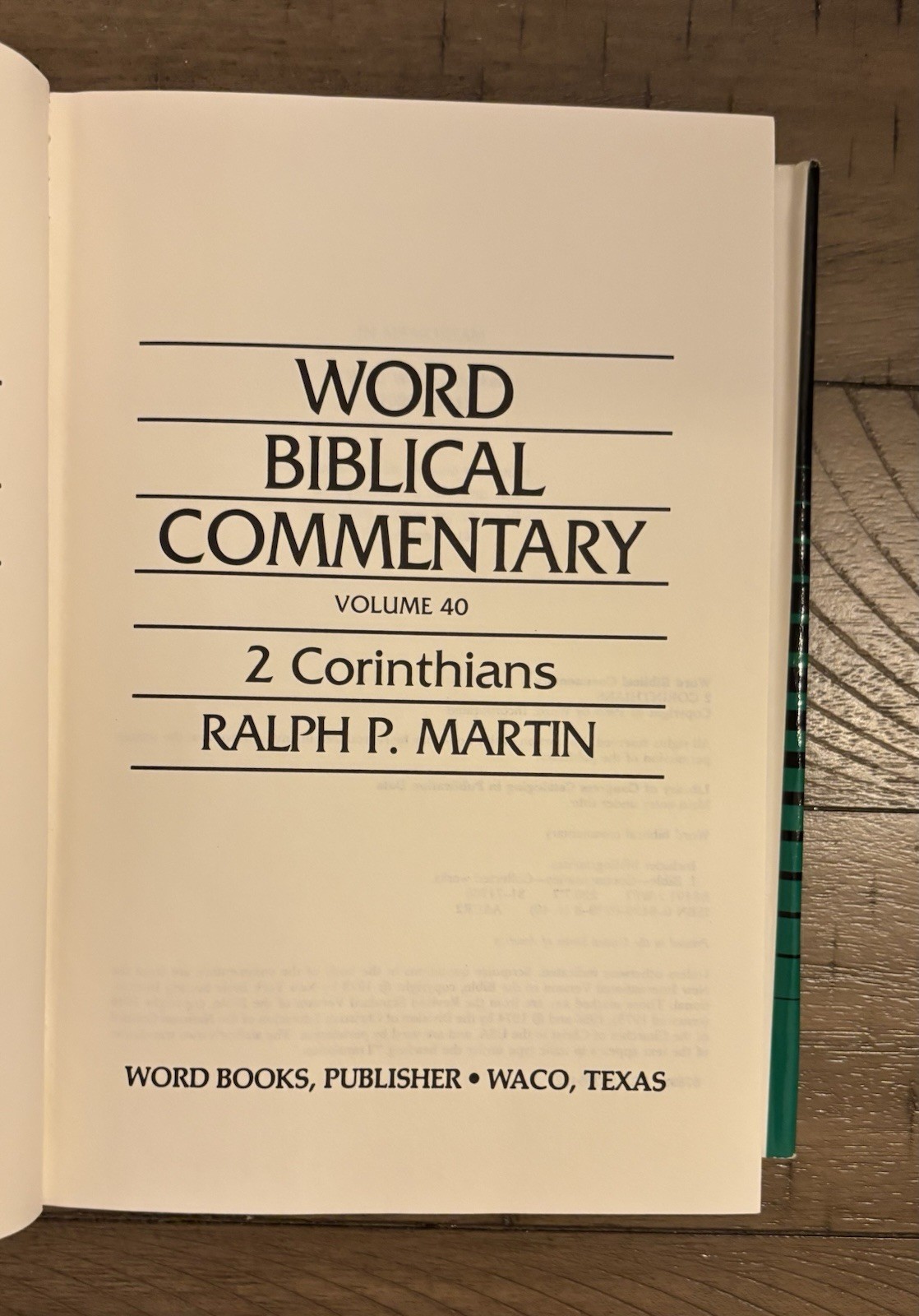 2 Corinthians by Ralph P. Martin (1985, Hardcover)