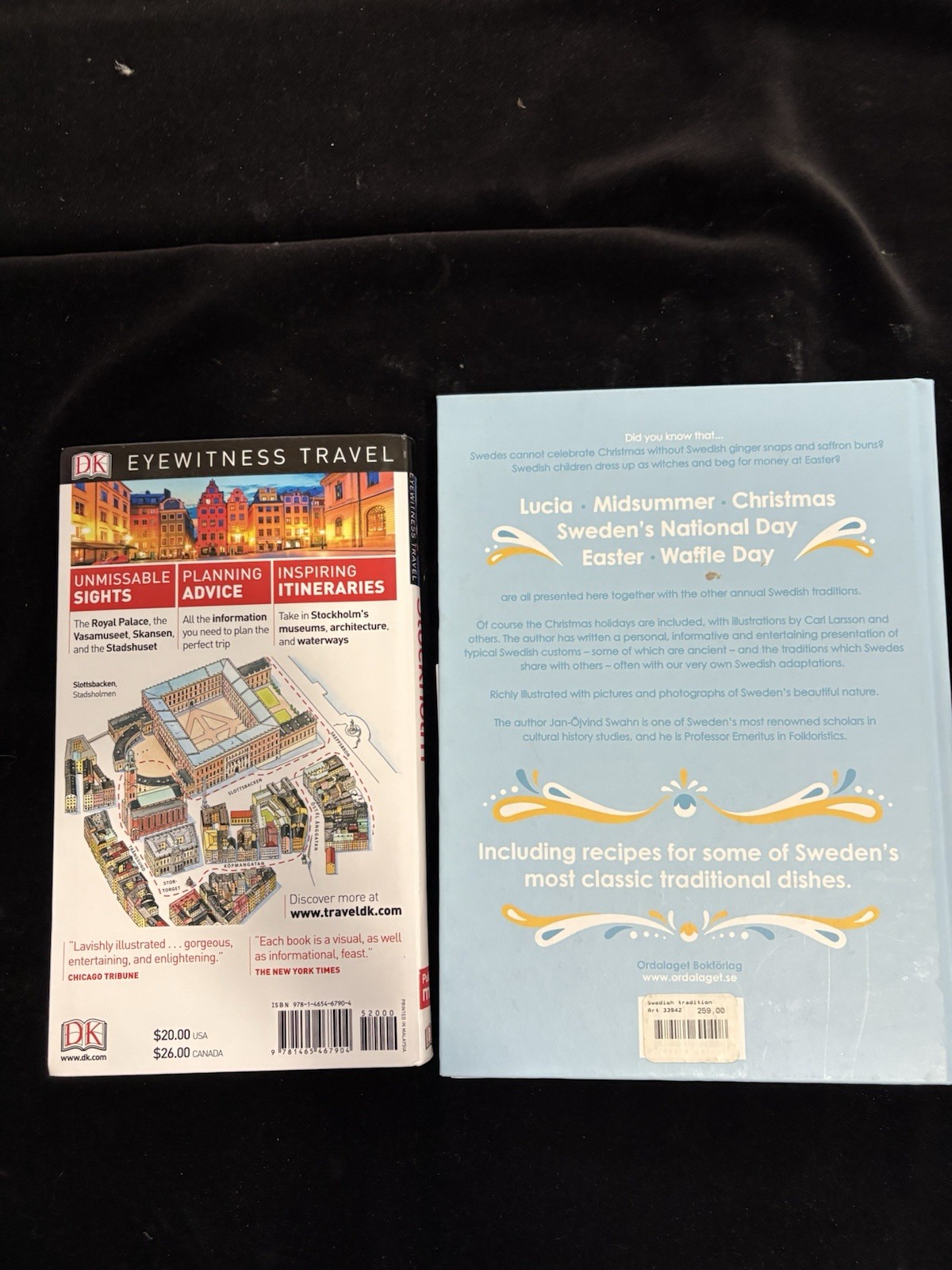 2 Pristine Books On Sweden “Stockholm PB & HB “Swedish Traditions”
