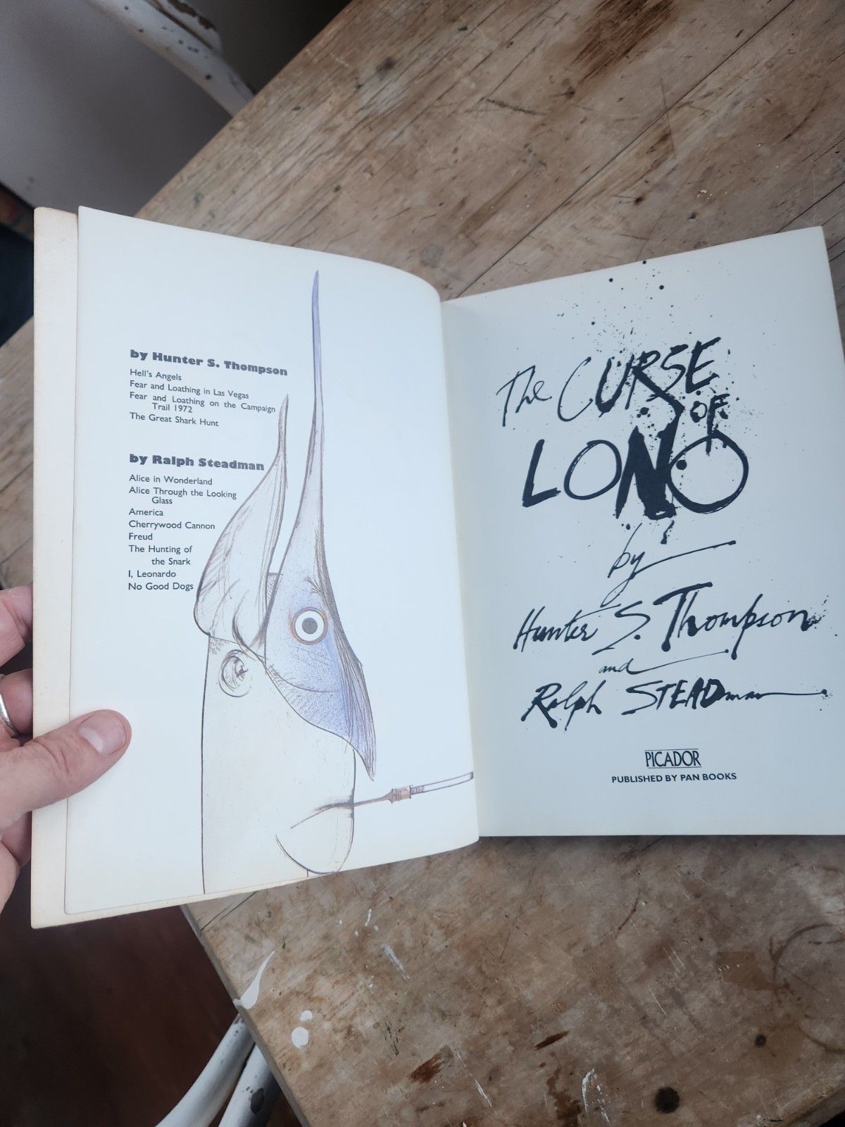 Hunter S Thompson The Curse of Lono Ralph Steadman 1983 Picador Gonzo Paperback