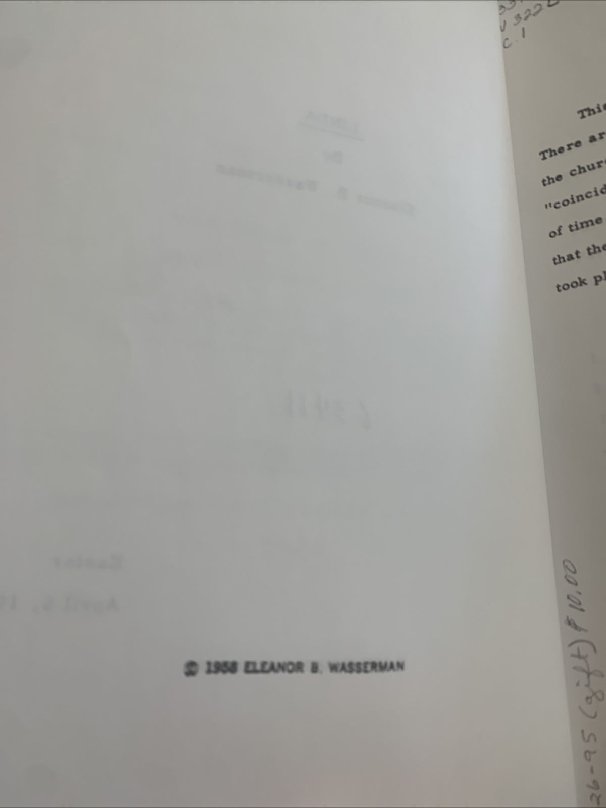Linda By Eleanor B. Wasserman 1958 First Edition True Story
