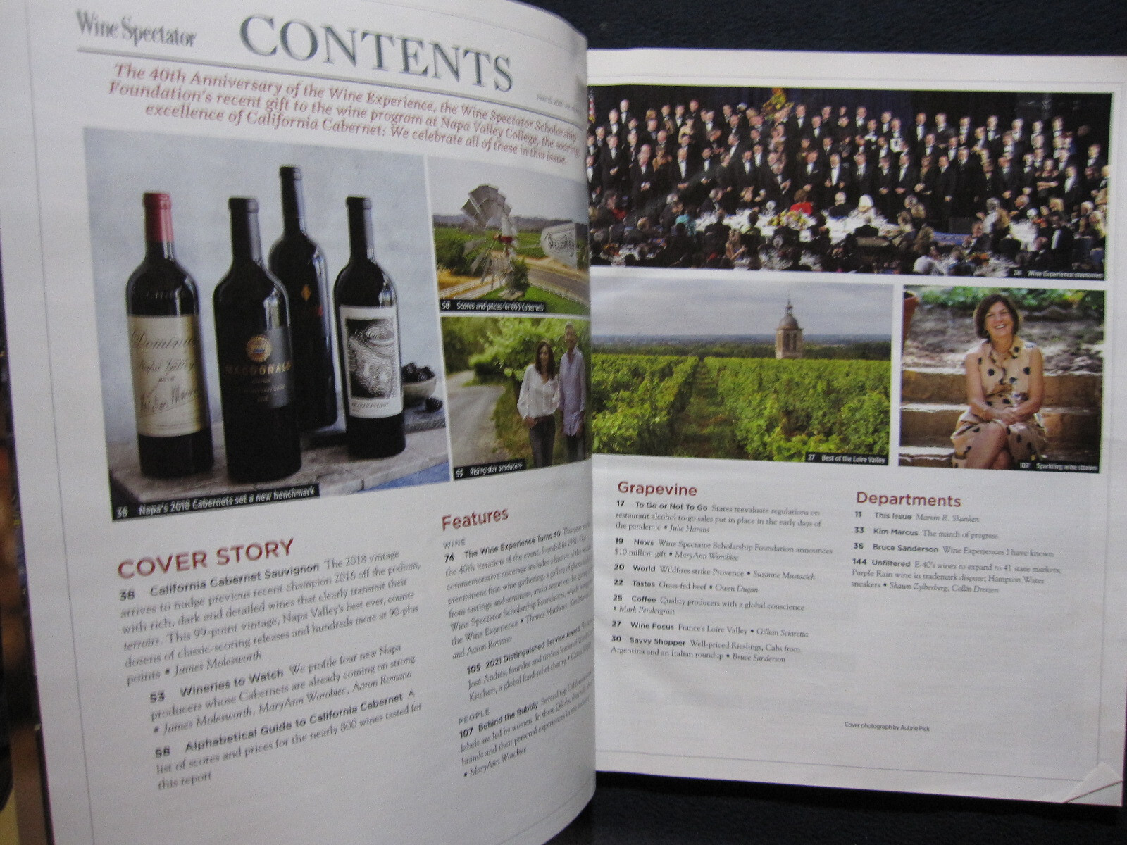 Wine Spectator Magazine November 15, 2021 Blockbuster Cabernets From NAPA