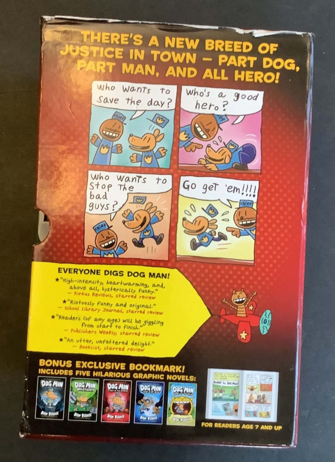 Dog Man” Do Good” Collection by Dav Pilkey 5 Book Box Set (Books 1-5) Excellent