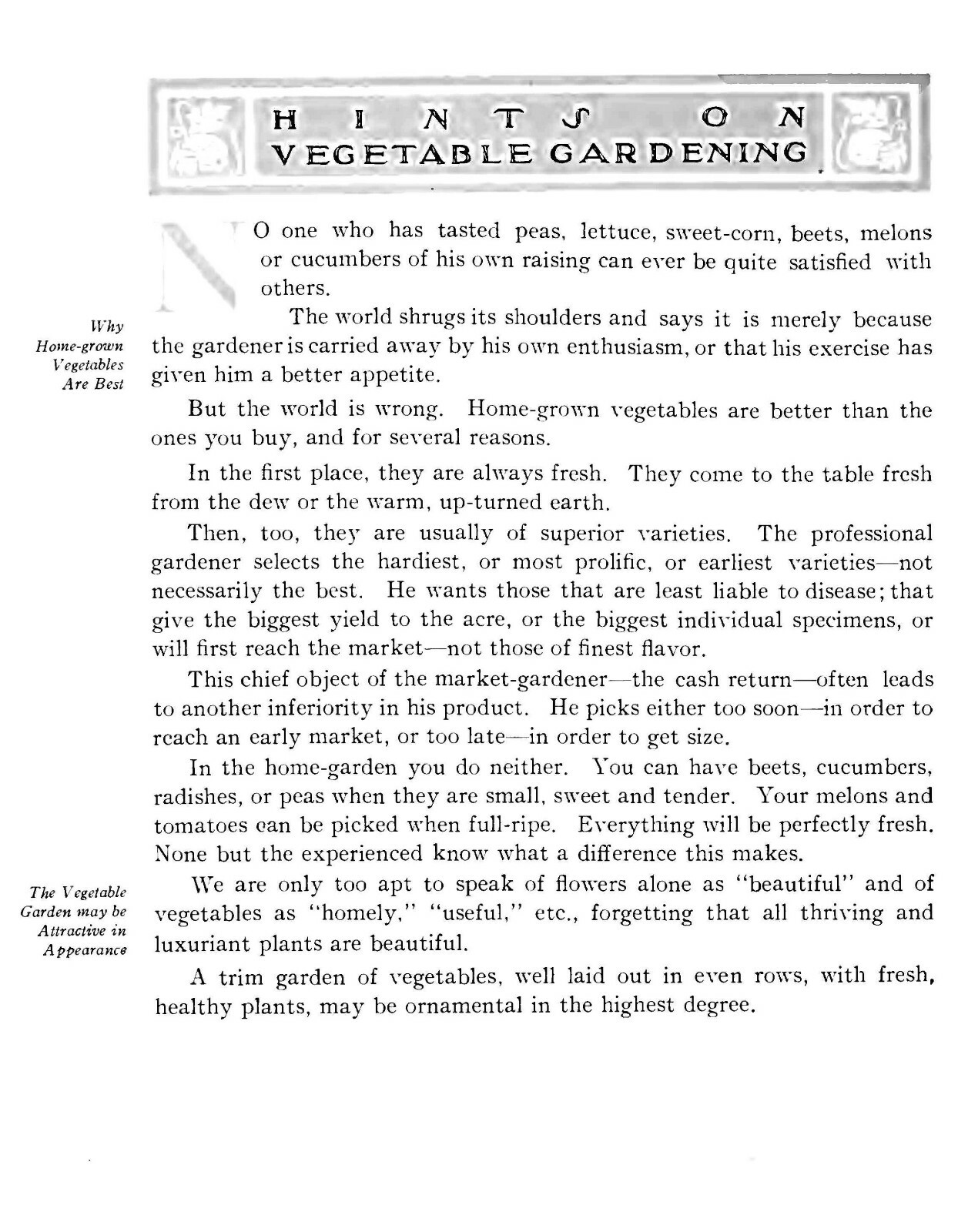Gardening For Health And Recreation 1910 (28 Pages)