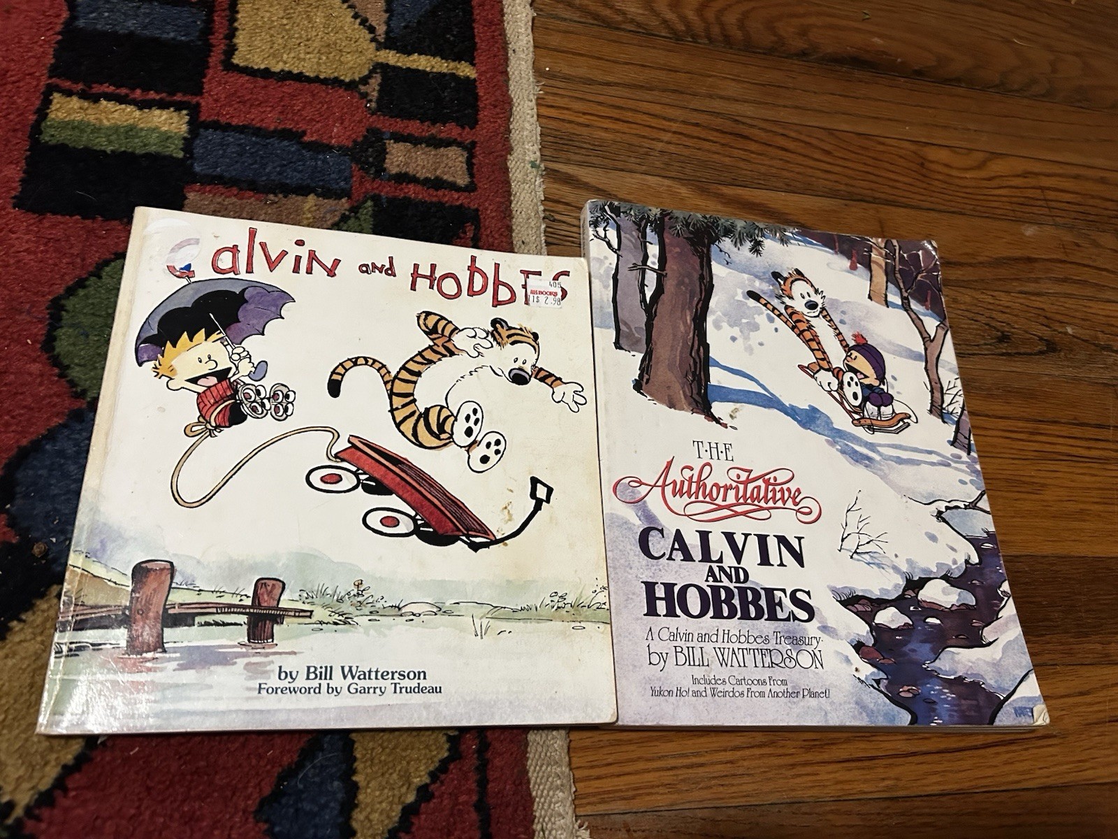 Calvin And Hobbes Lot Of 6 Bill Watterson 1990s Paperback Books Comic Strips VTG