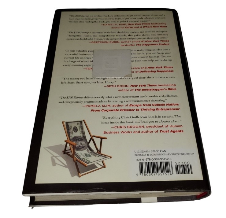 The $100 Startup Chris Guillebeau Hardcover First Edition Business