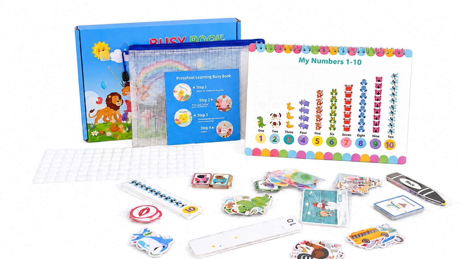 Montessori book | Toddler busy book | insect stickers | Toddler activity
