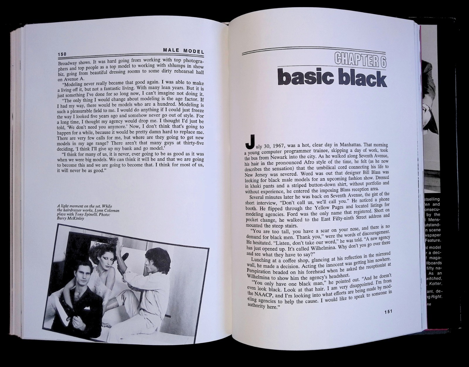 Male Model : The World Behind the Camera by Charles Hix & Michael Taylor 1979