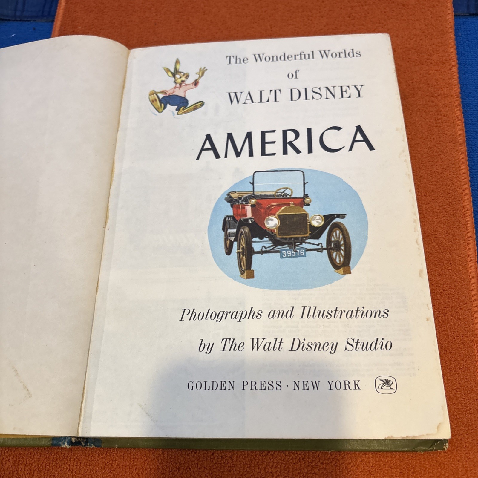 Vintage “Walt Disney’s America ” Hardcover Book 1965