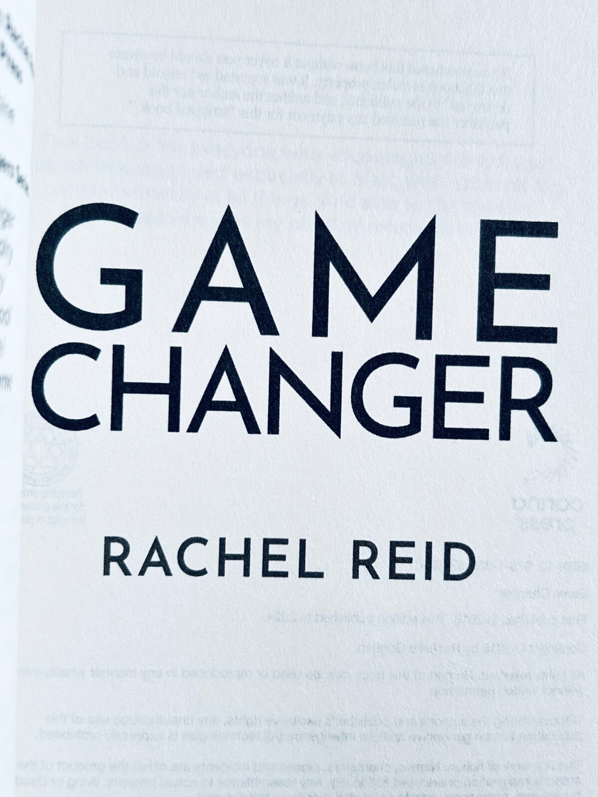 Lot of 6 Carina Press 2024 Trade Paperbacks ..Game Changer Series by Rachel Reid