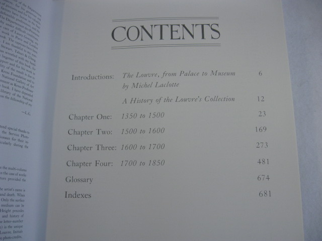 Lawrence Gowing PAINTINGS IN THE LOUVRE Stewart, Tabori & Chang c. 1987 HC/DJ