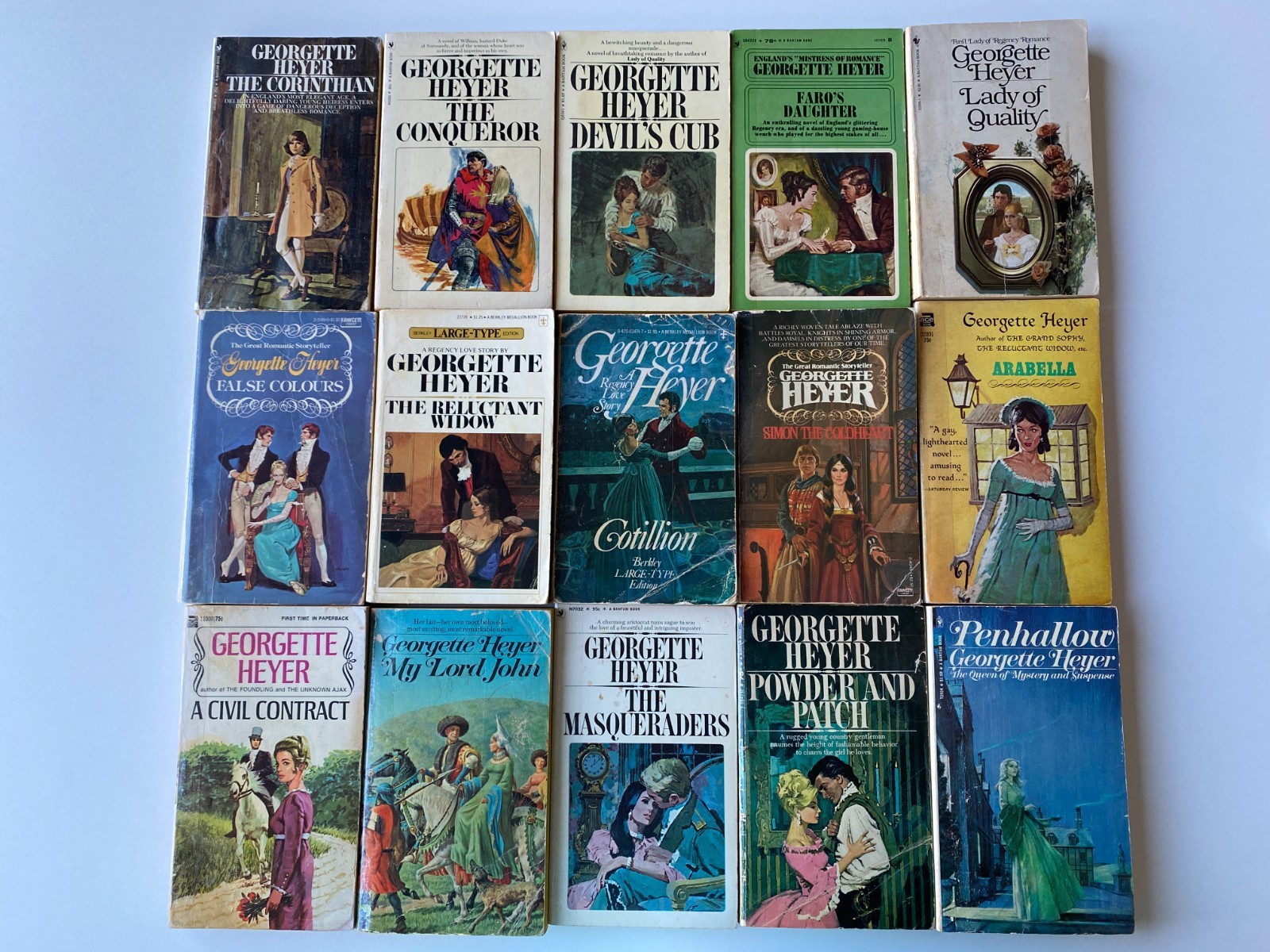 GEORGETTE HEYER VINTAGE PB LOT 26~Corinthian~Faro~Escape~Contract~Patch~Buck~Cub