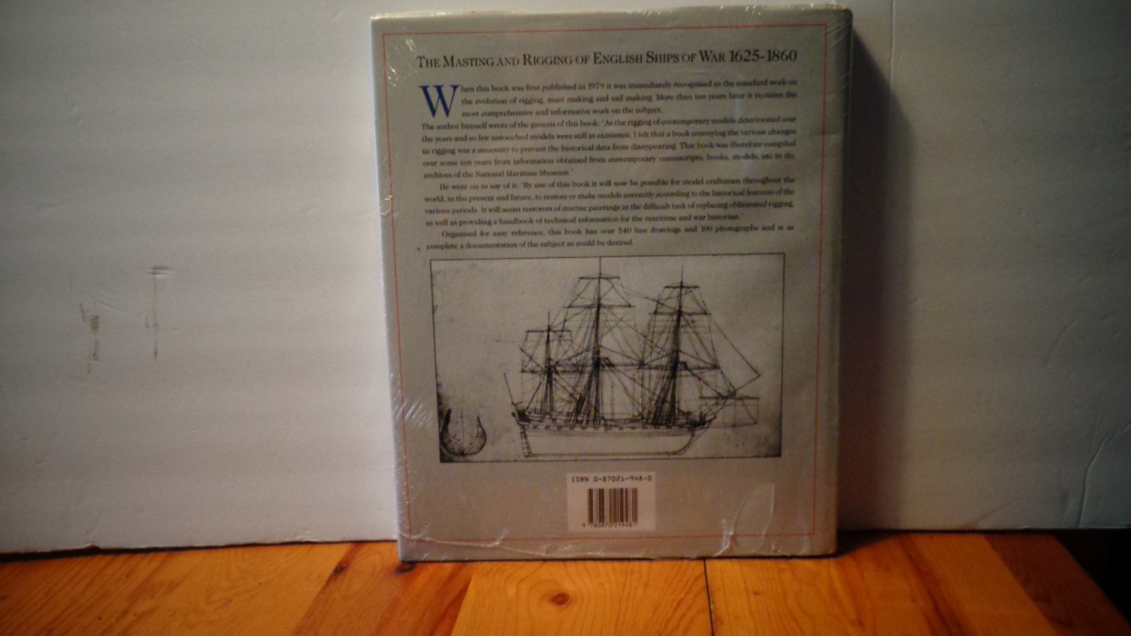 masting and rigging of english ships of war 1625-1860 james lees, still sealed