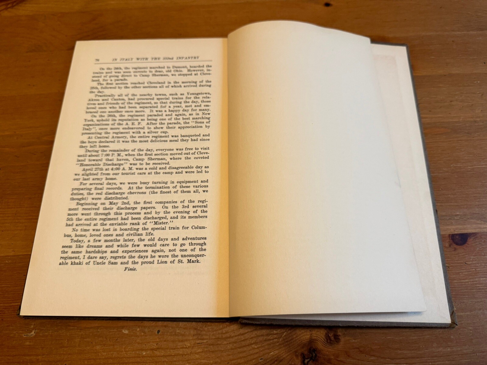 In Italy With The 332Nd Infantry by Joseph L. Lettau First Edition 1921