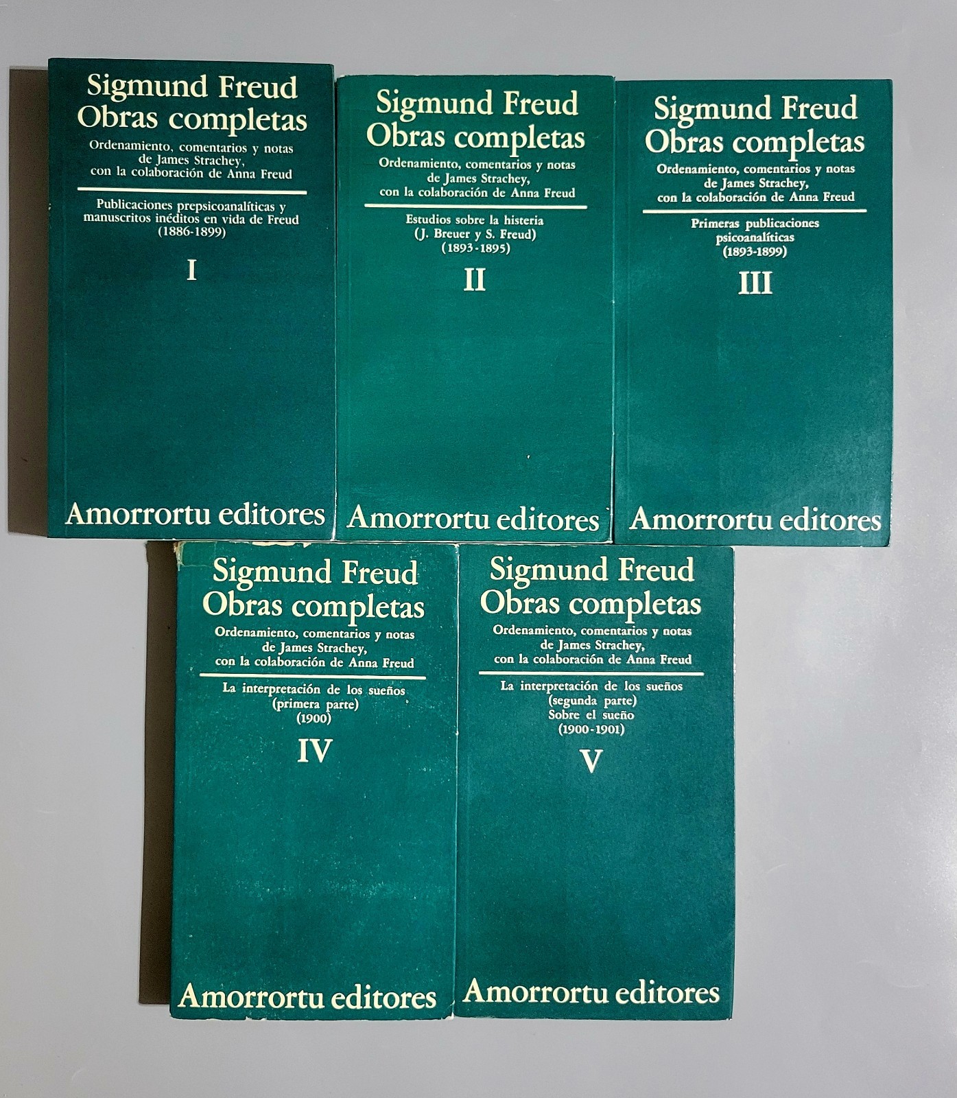 Sigmund Freud Obras Completas Books I-XIII Spanish 1982 Edition – Good
