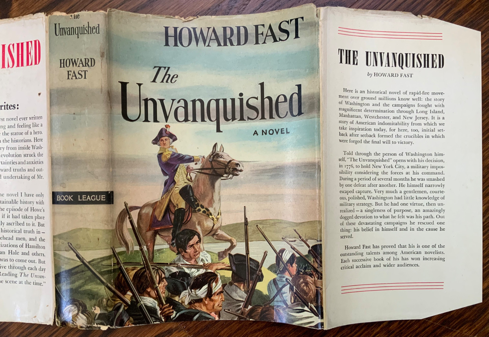 The Unvanquished by Howard Fast The Book League of America New York 1942 Good