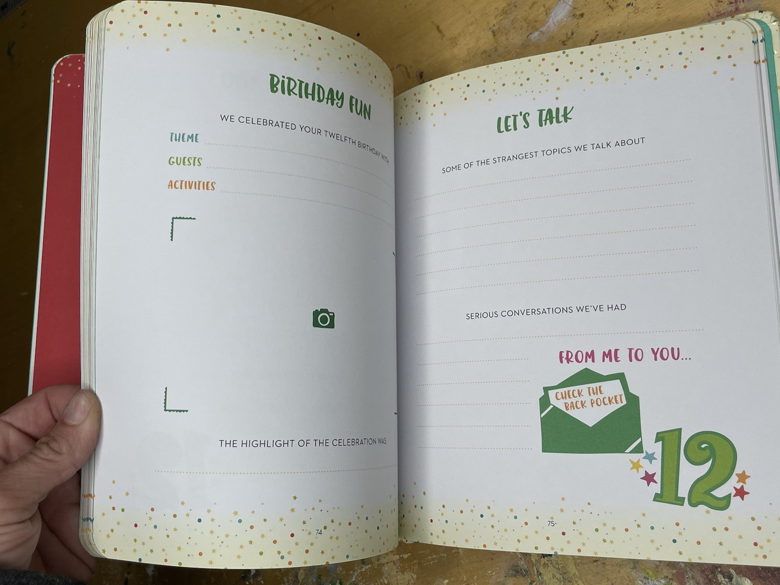 1-18 Birthdays Memory Book A Keepsake to Celebrate Each Year Grad Gift Family