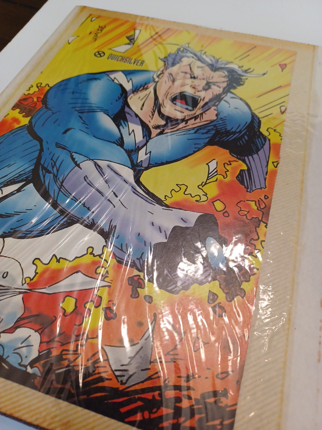 Book Of Various Super Heros Small Posters And Cards USED SEE Photos