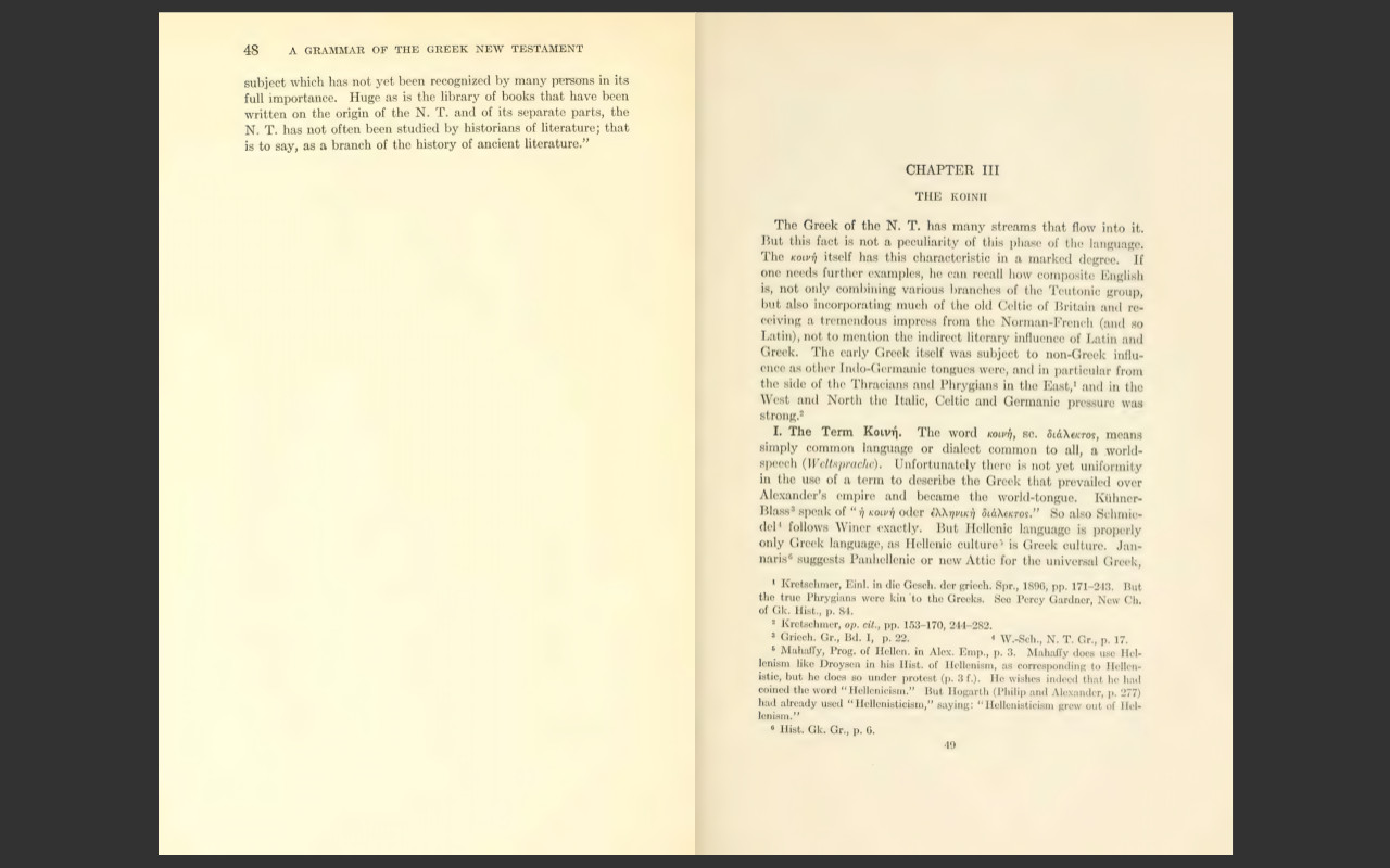 A Grammar of the Greek New Testament by A.T. Robertson (1914) E-Book on CD-ROM