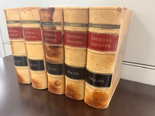 Lot of 5 Federal Reporter Antique Law Books 1900s Vols 129 130 131 132 140