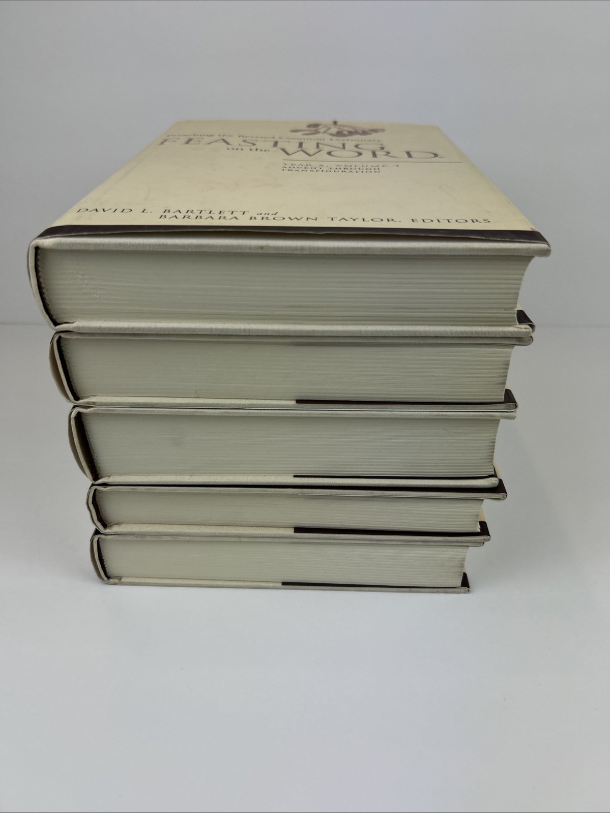 Lot of 5 Feasting on the Word Year Volumes 1-ABC 2-B 3-B By Bartlett & Taylor