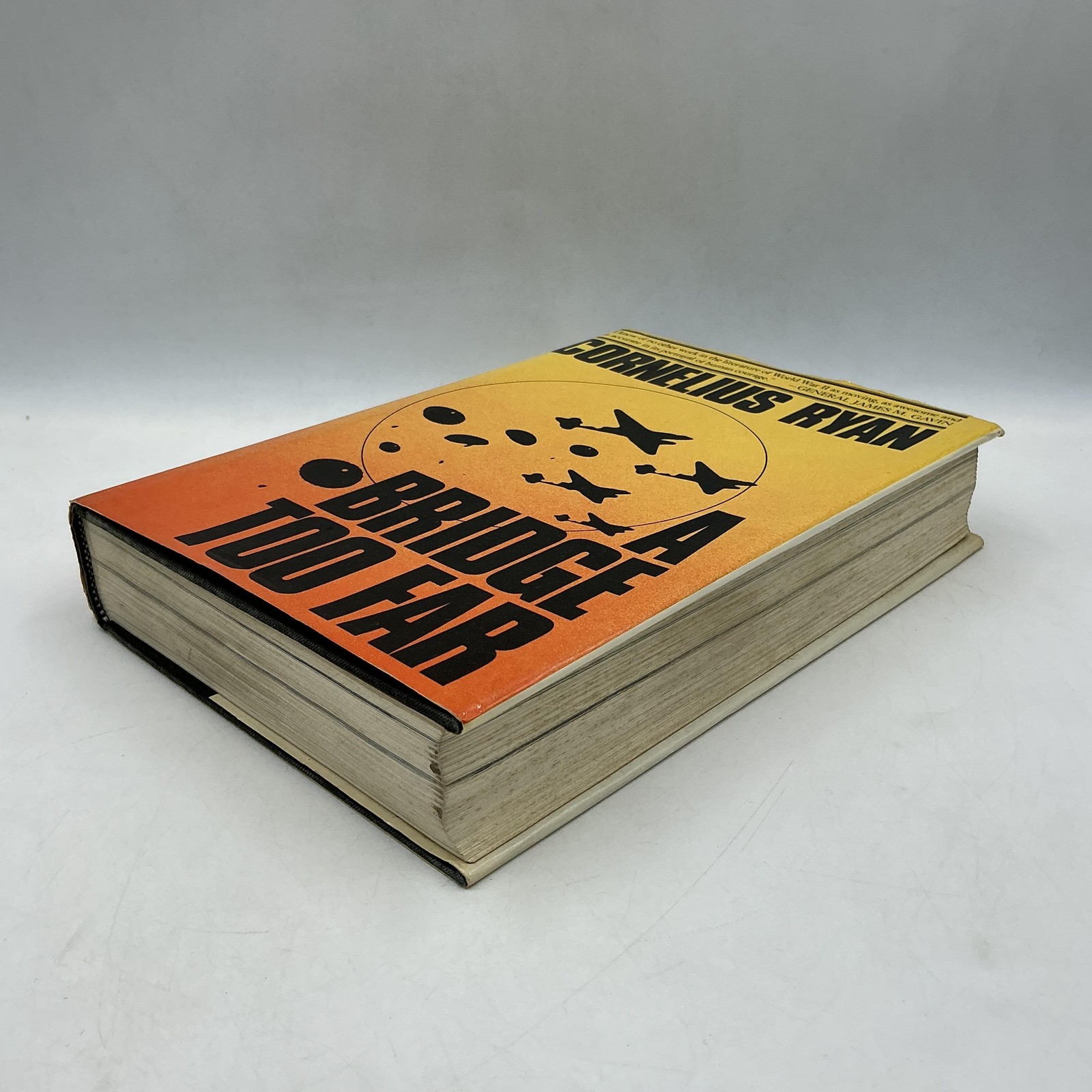 Vintage A Bridge Too Far Cornelius Ryan HC Orange Simon & Schuster 1974 1st Ed