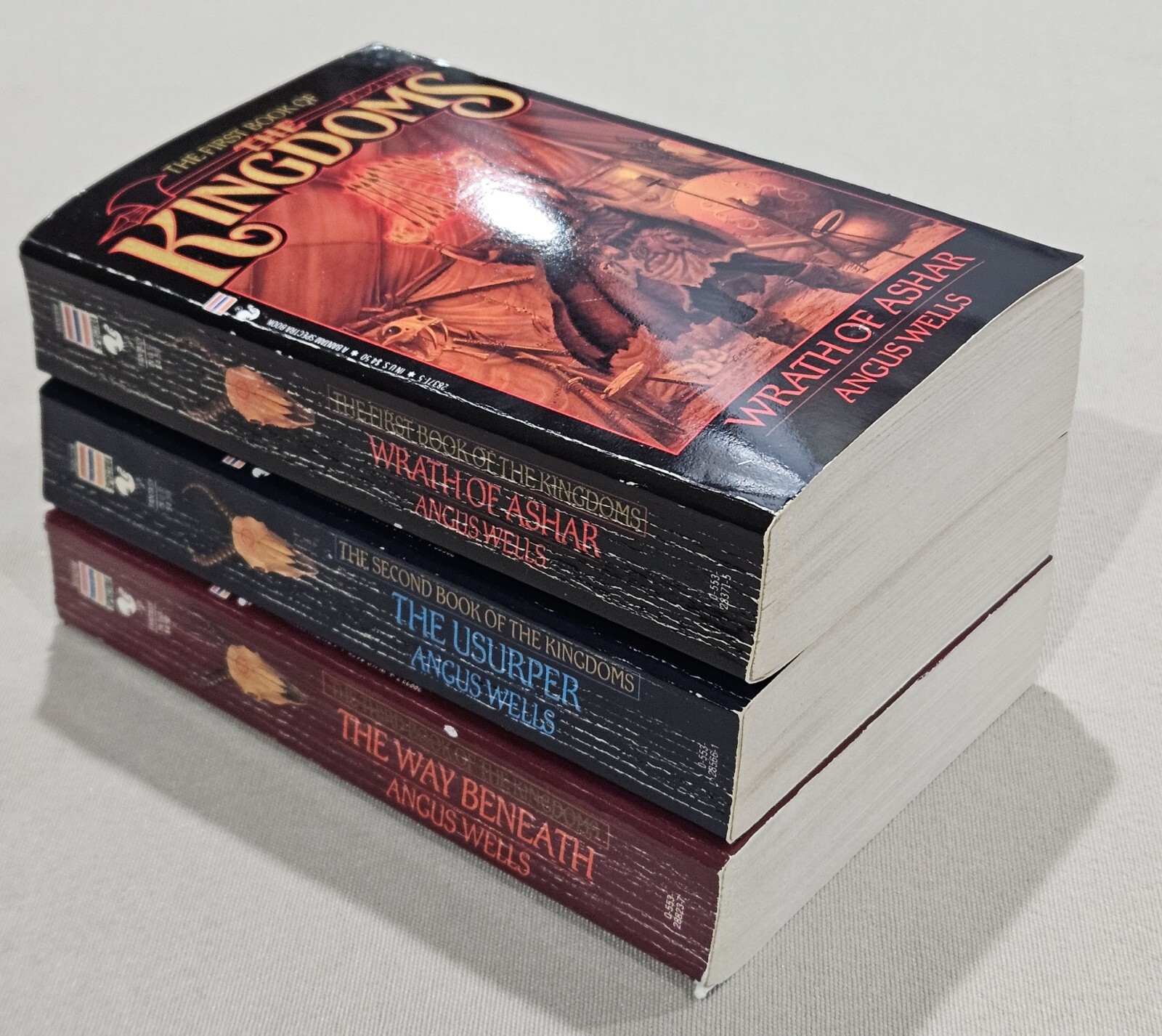 The Kingdoms Trilogy Set Book 1-3 Paperback Angus Wells Fantasy First Edition