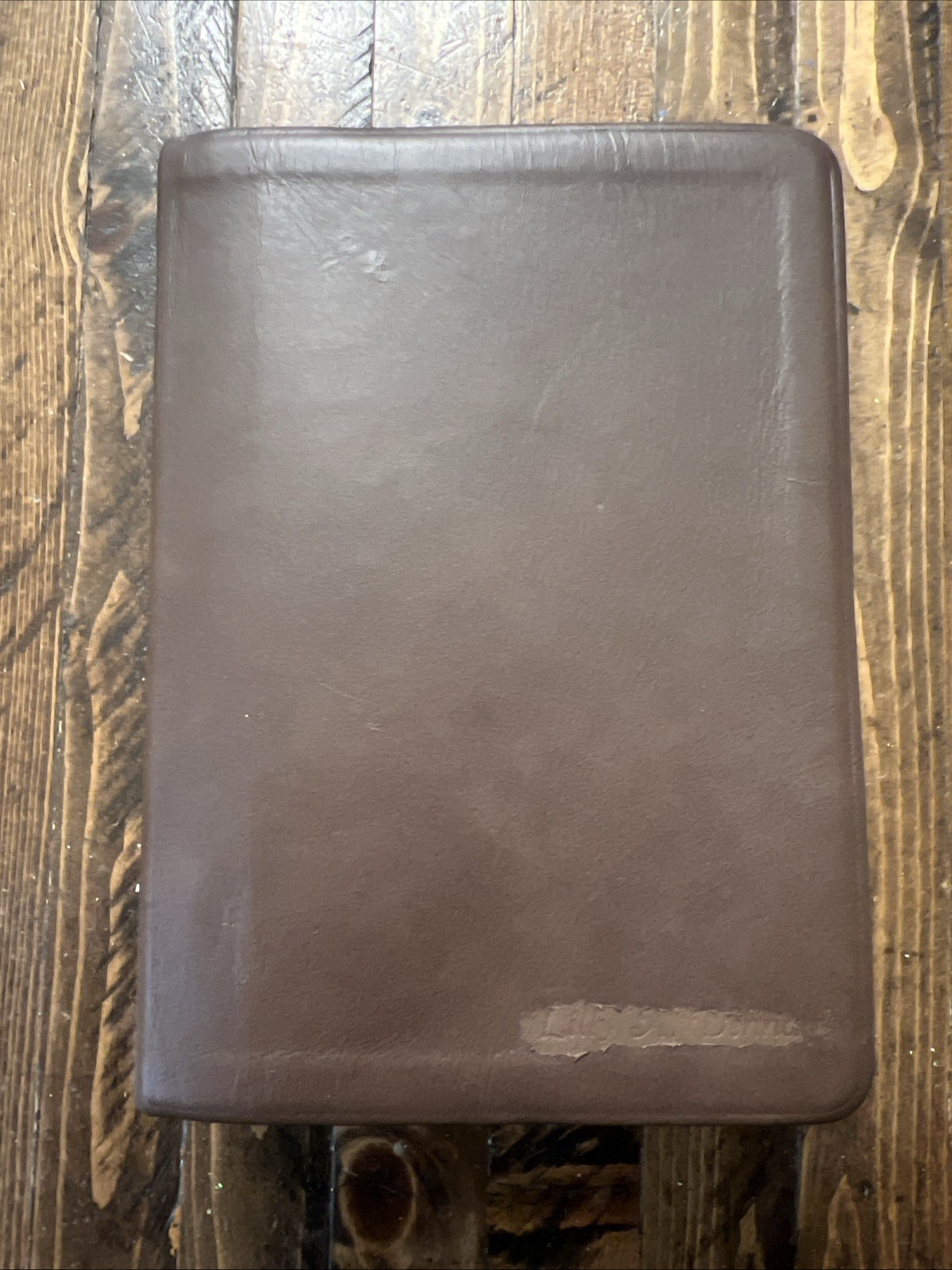 2017 Brown Simulated Leather LDS Quad 7-1/2” X 5-1/2” Indexed Clean!