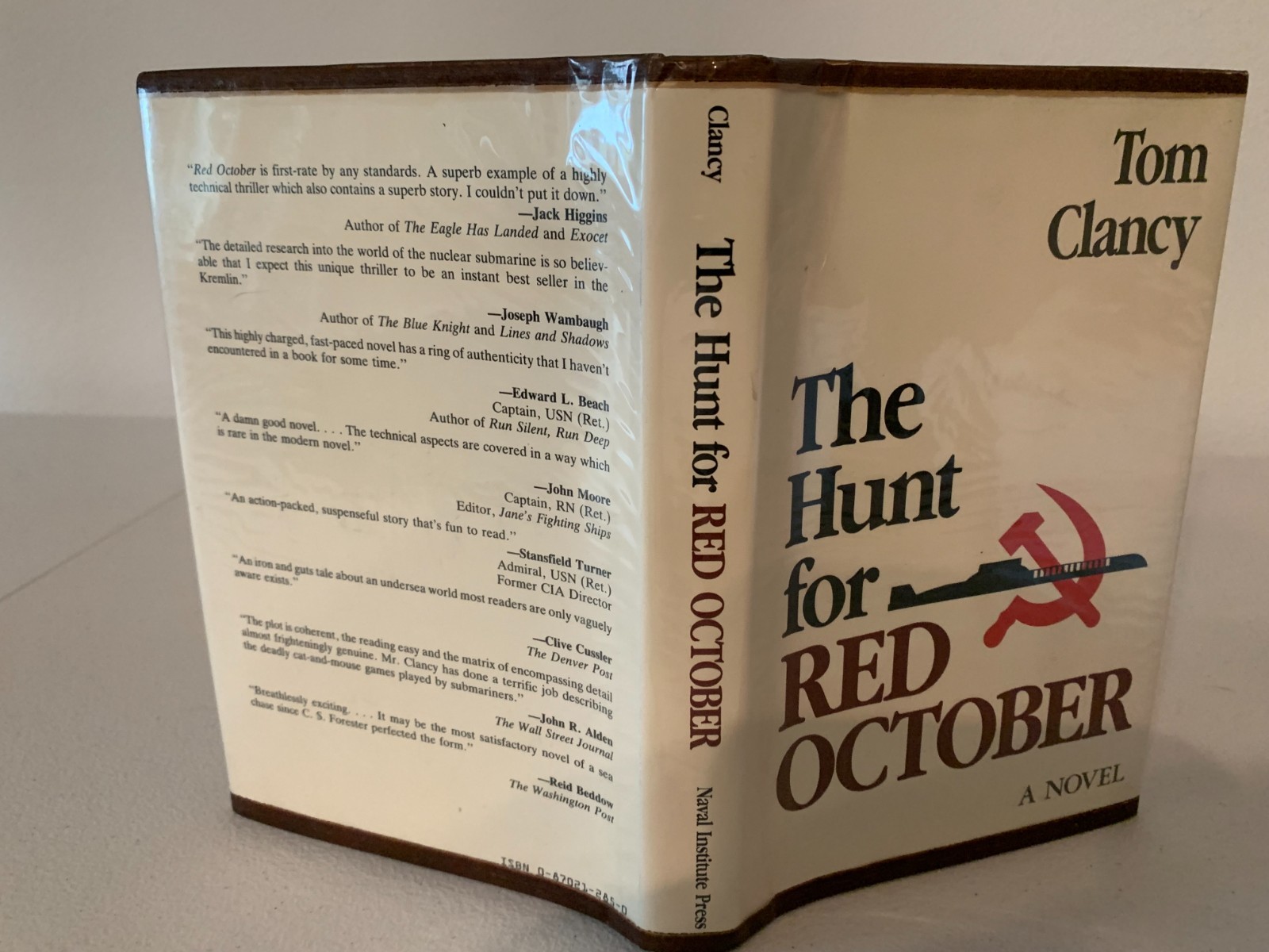 The Hunt for Red October – T Clancy Signed – HC/DJ – 1984 Naval Institute Press