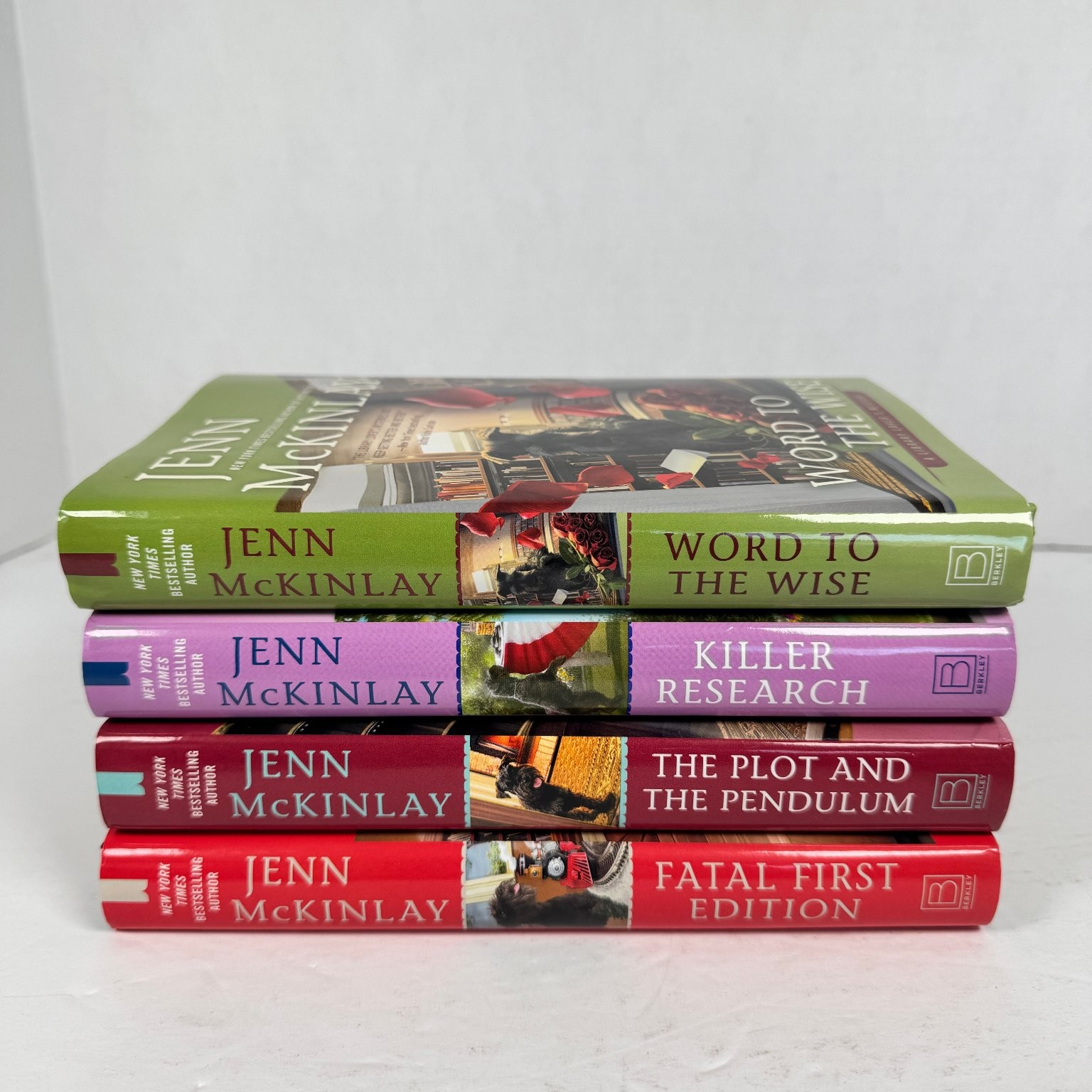 Jenn McKinlay Library Lover’s Mystery Set 4 Books First Edition Hardcover