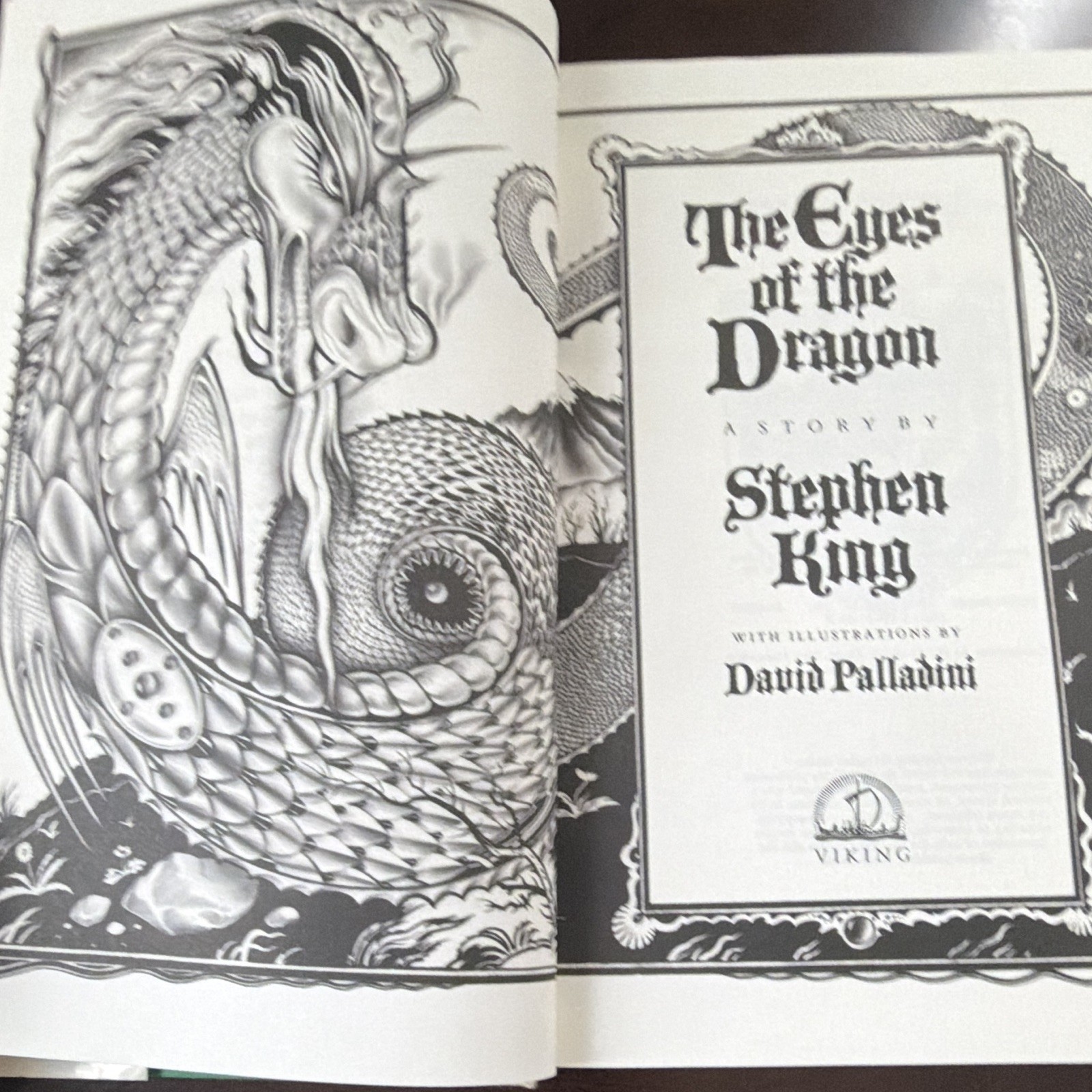 Stephen King The Eyes of the Dragon Viking 1987 1st HC DJ Illus Palladini