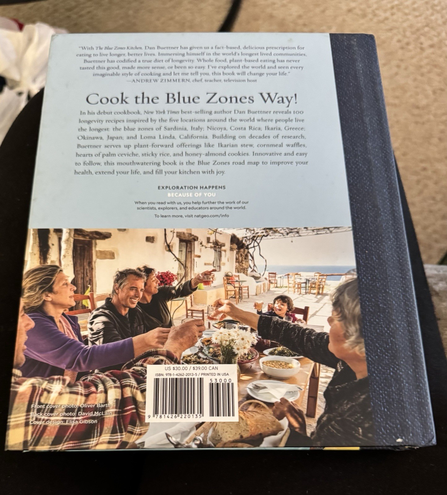 The Blue Zones Kitchen Hardcover by Dan Buettner Cookbook Mint condition