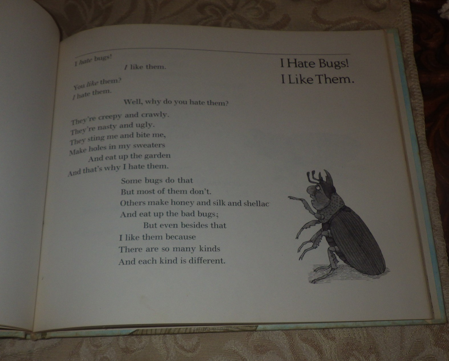 Bugs : Poems By Mary Ann Hoberman 1976 HC 1st ED in Dust Jacket RARE SIGNED!
