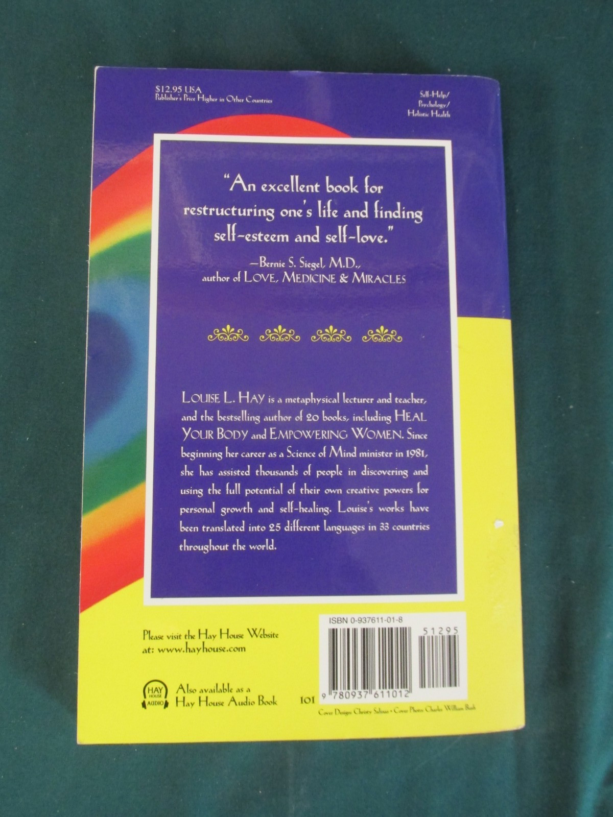 YOU CAN HEAL YOUR LIFE by Louise Hay – PAPERBACK -54TH PRINTING – 1999