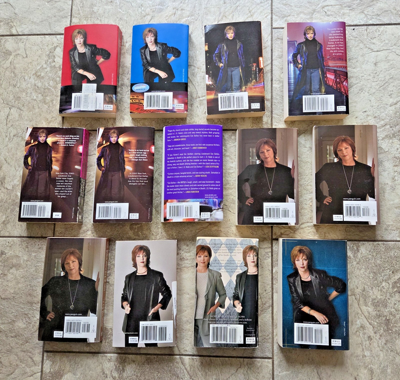 Lot of 13 J.D. Robb In Death Series Paperback Books by Nora Roberts