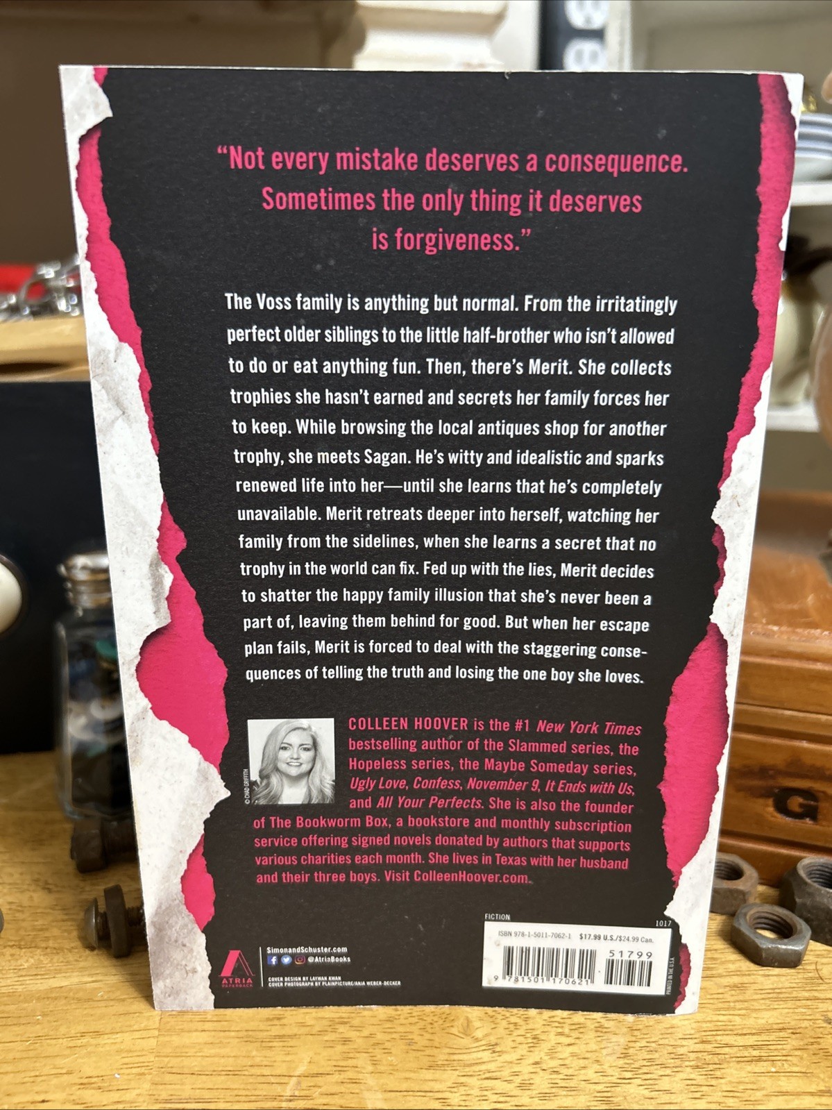 Without Merit : A Novel by Colleen Hoover (2017, Trade Paperback)