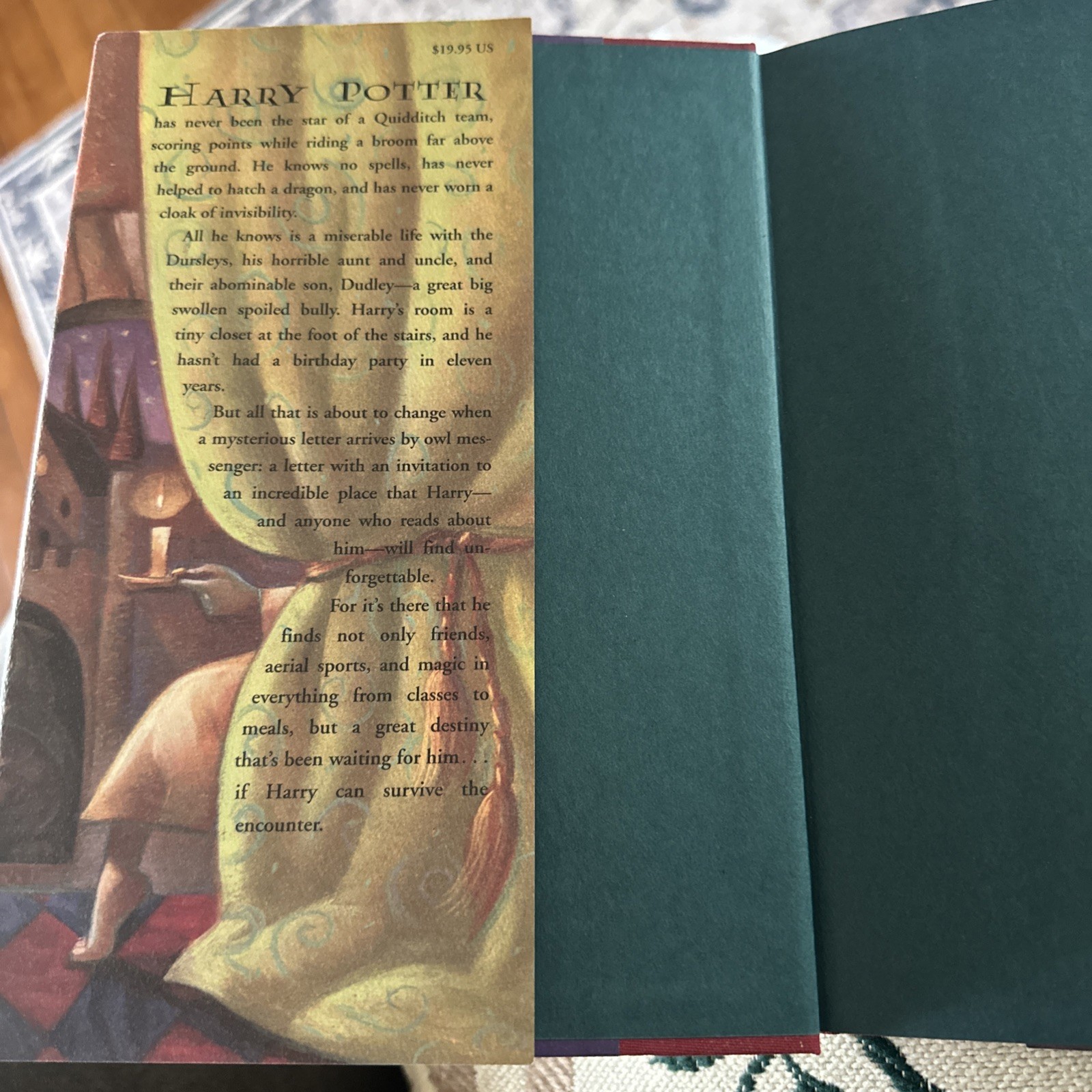 Harry Potter Sorcerer’s Stone First American Edition 1998 Print Rare Hard Cover