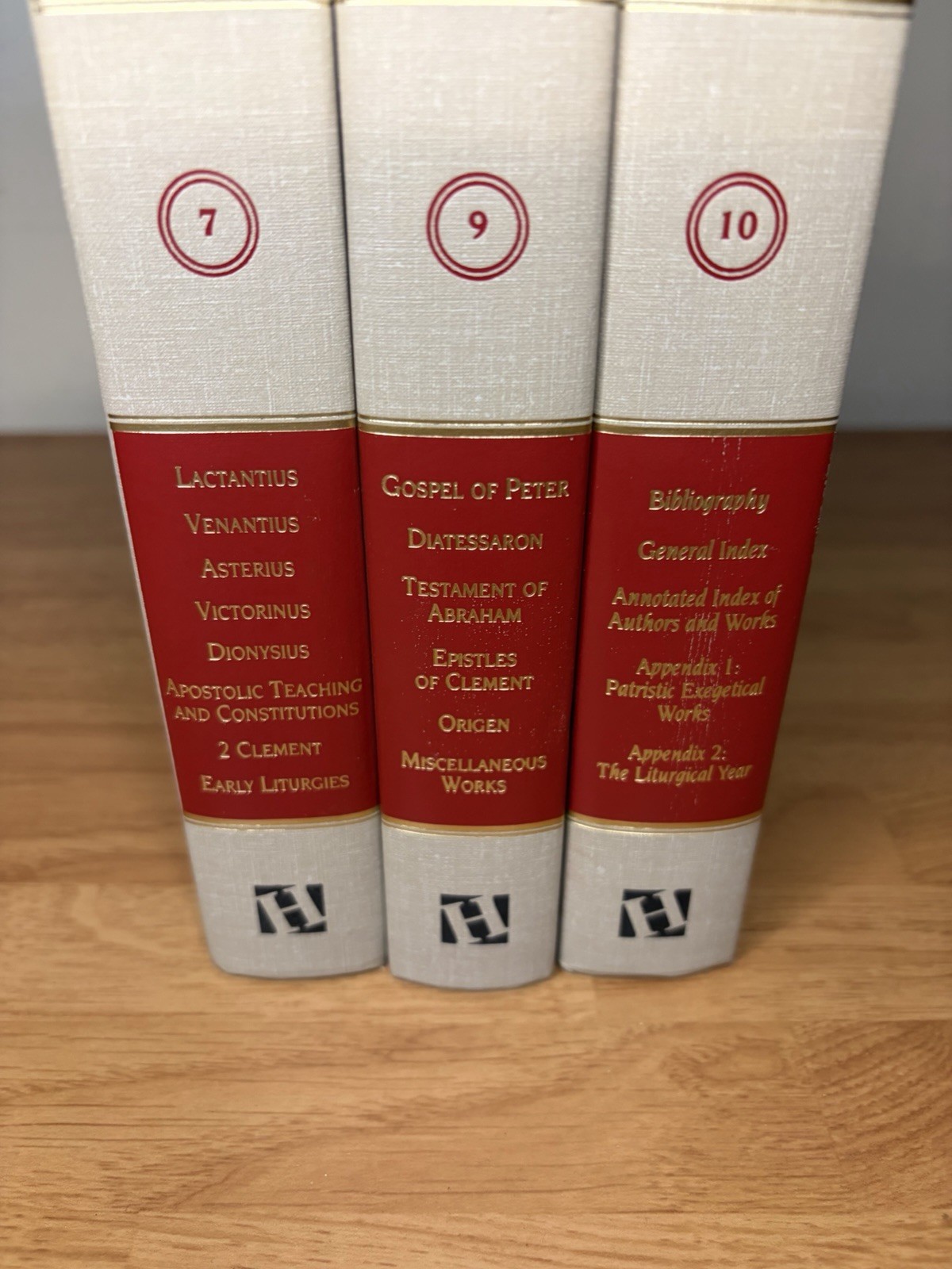The Ante-Nicene Fathers Lot of 3 Volumes Writings 2nd Edition Vol# 7,9 and 10