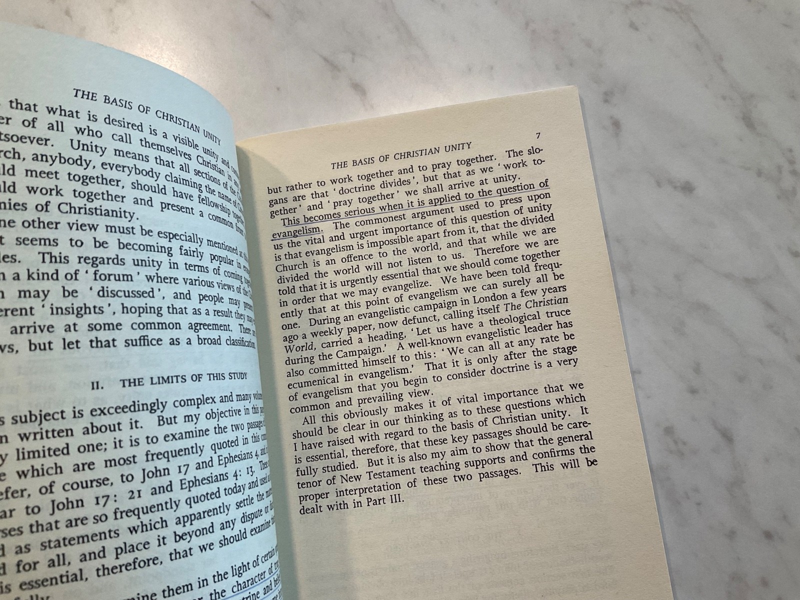 The Basis of Christian Unity 1965 Martyn Lloyd Jones Green Yellow Booklet
