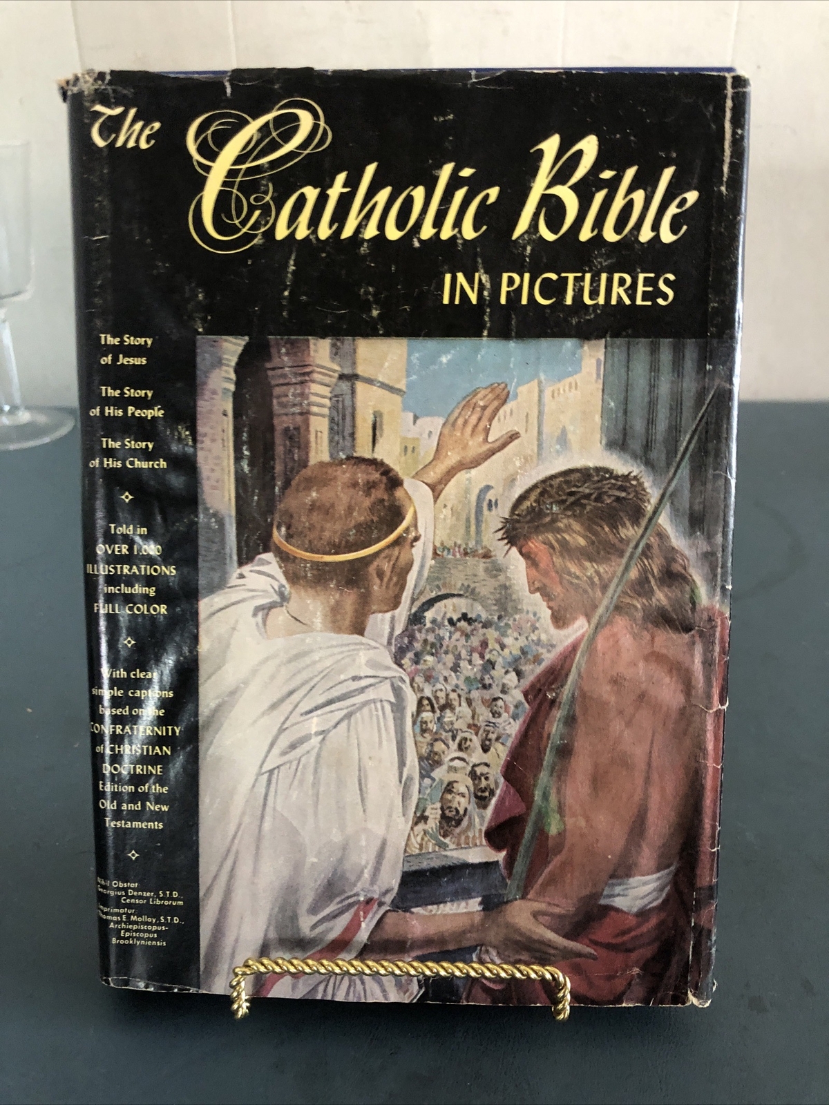 My The Catholic Bible In Pictures 1955 Greystone Press HC DJ
