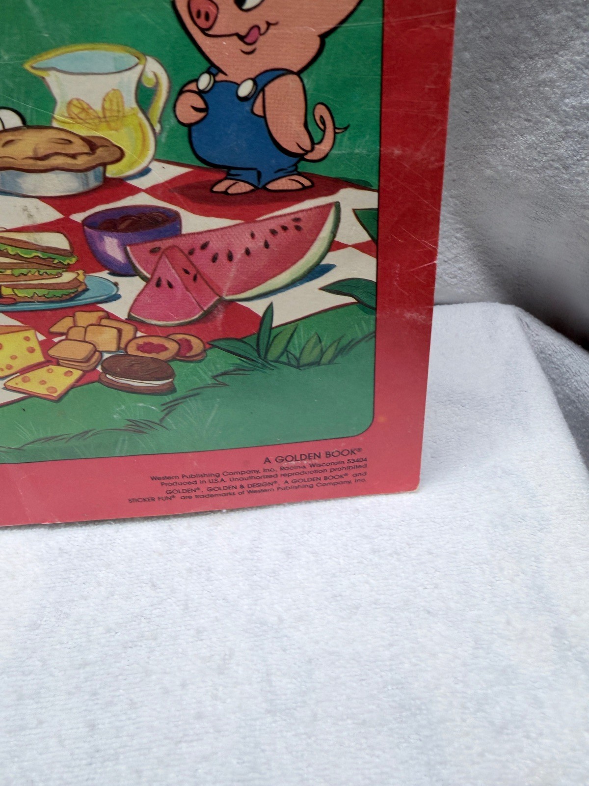 Tiny Toon Adventures Sticker Fun Golden Coloring Book Used Condition