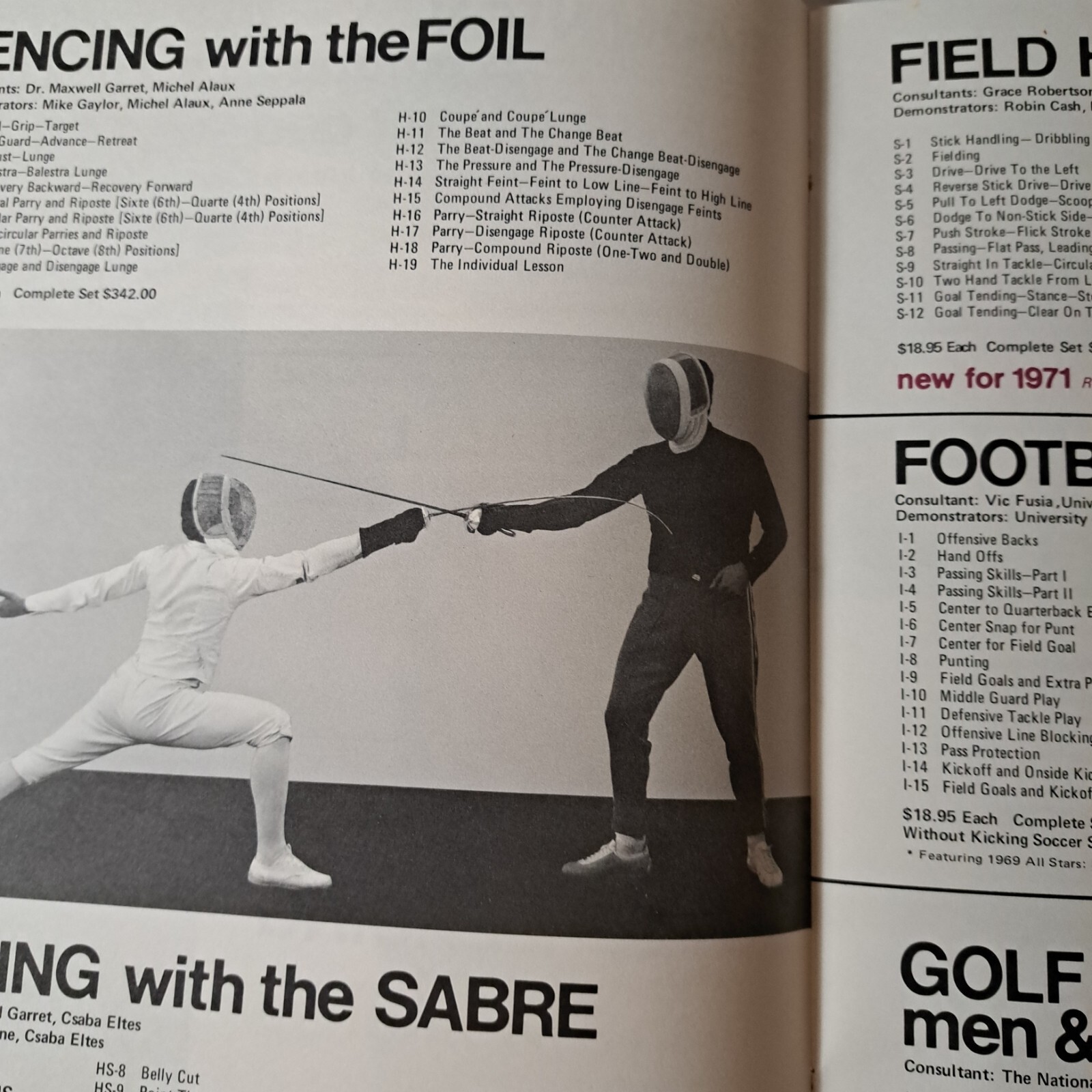 Athletic Institute Chicago 1971 Catalog Audio Visual Instructional Aids Sports